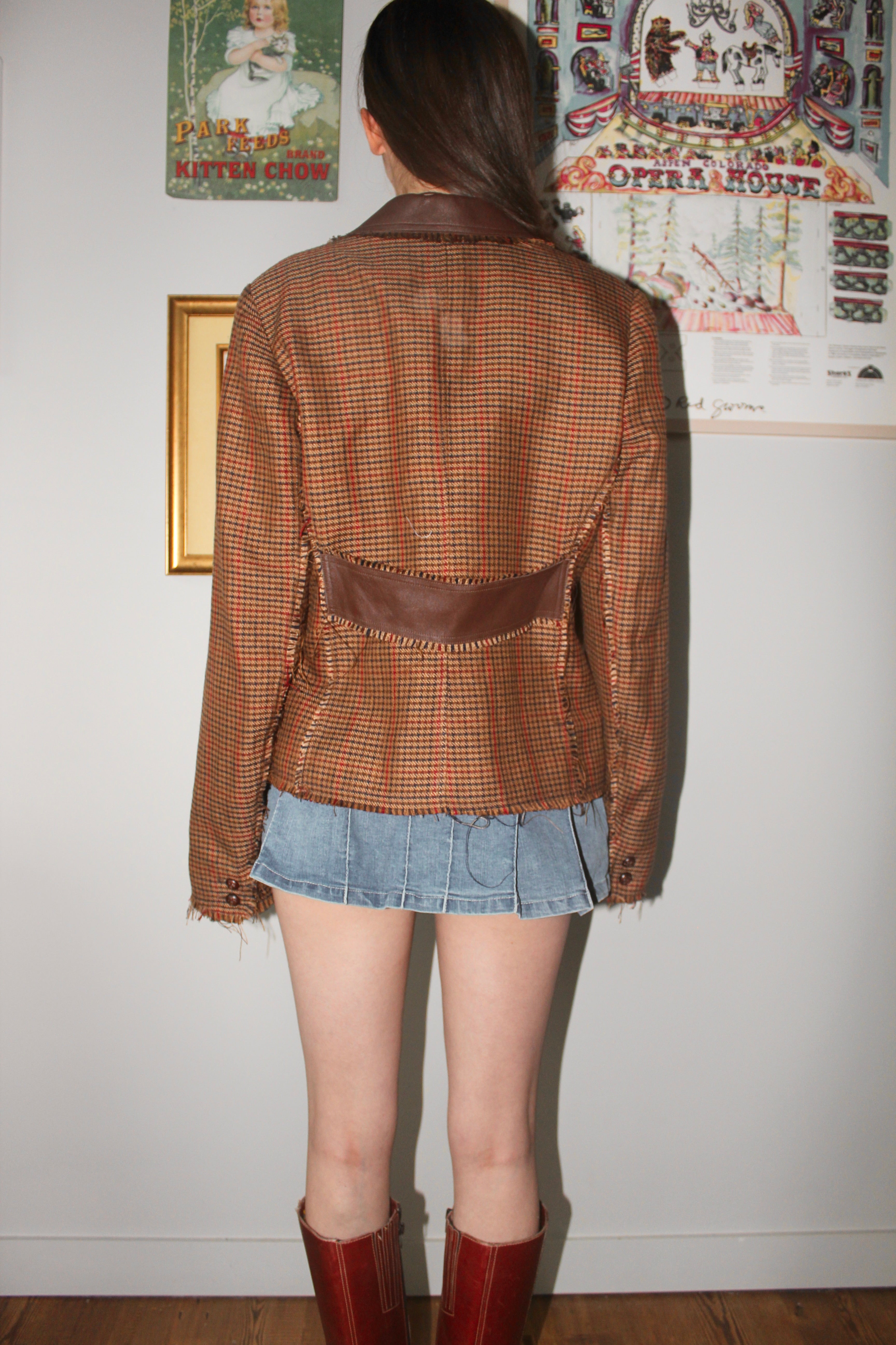 Vintage 90s Frayed Pocket Blazer (M)