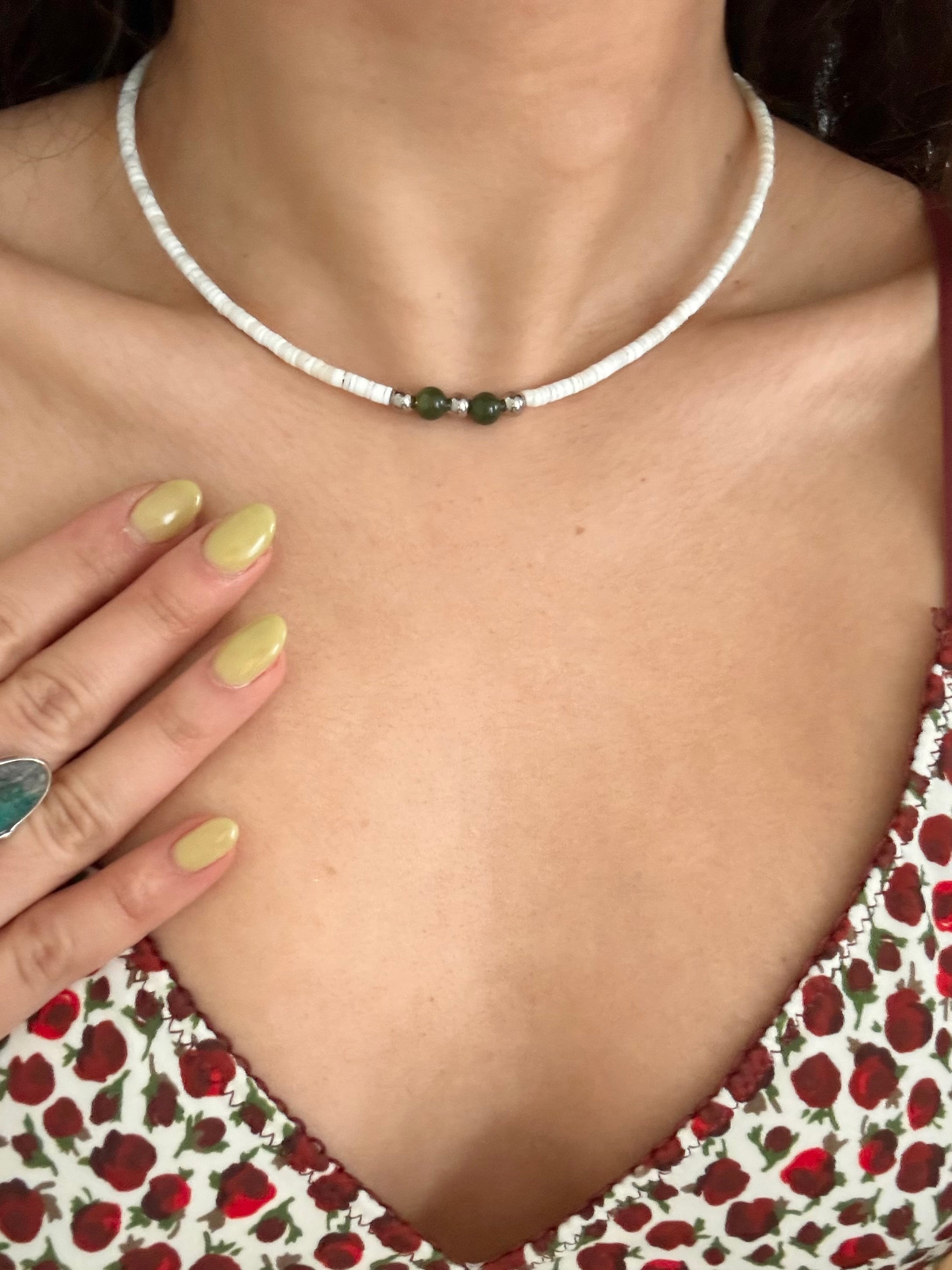 Ashen Lane Emerald Choker
