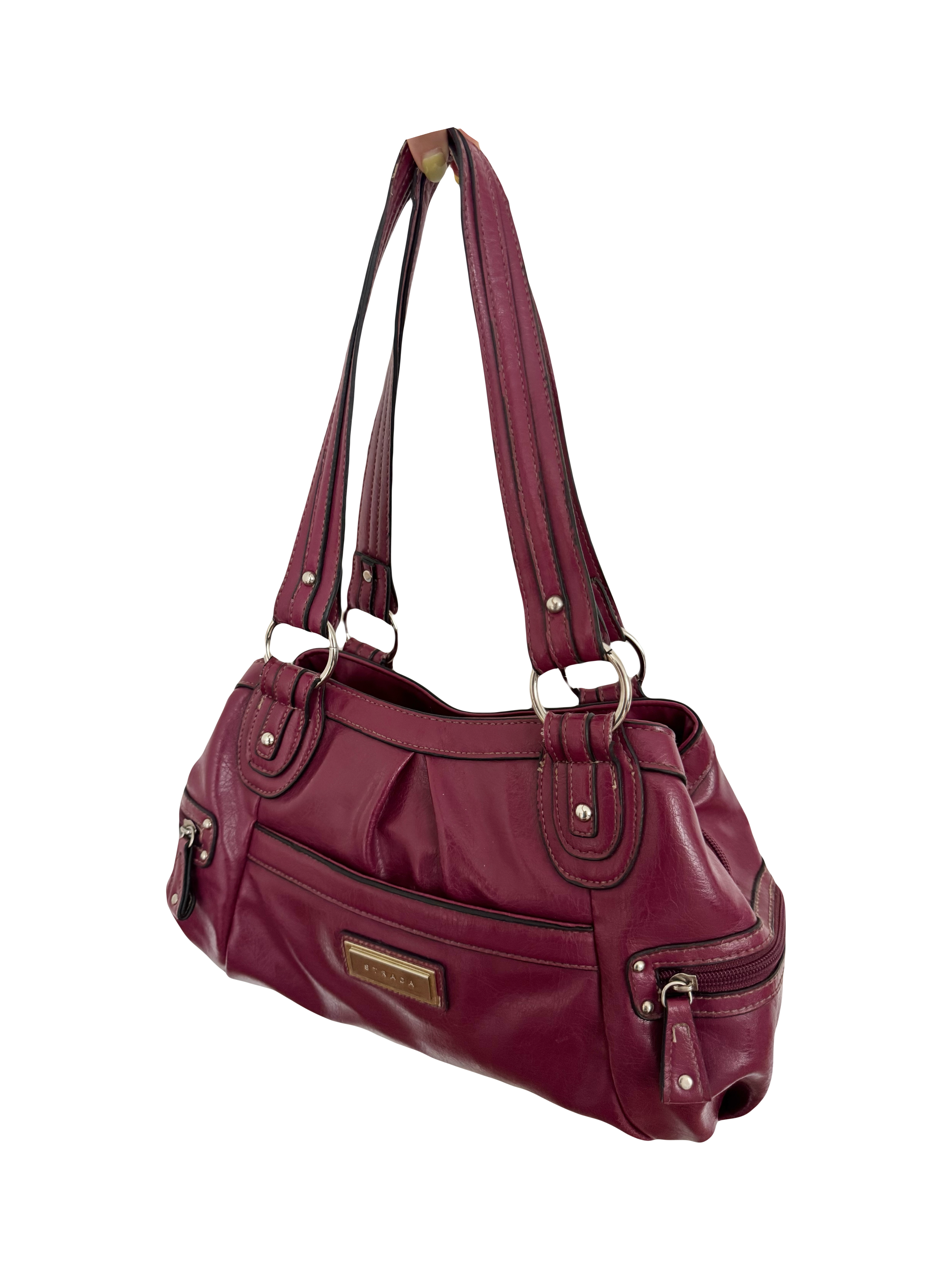 Vintage 90s Raspberry Shoulder Purse