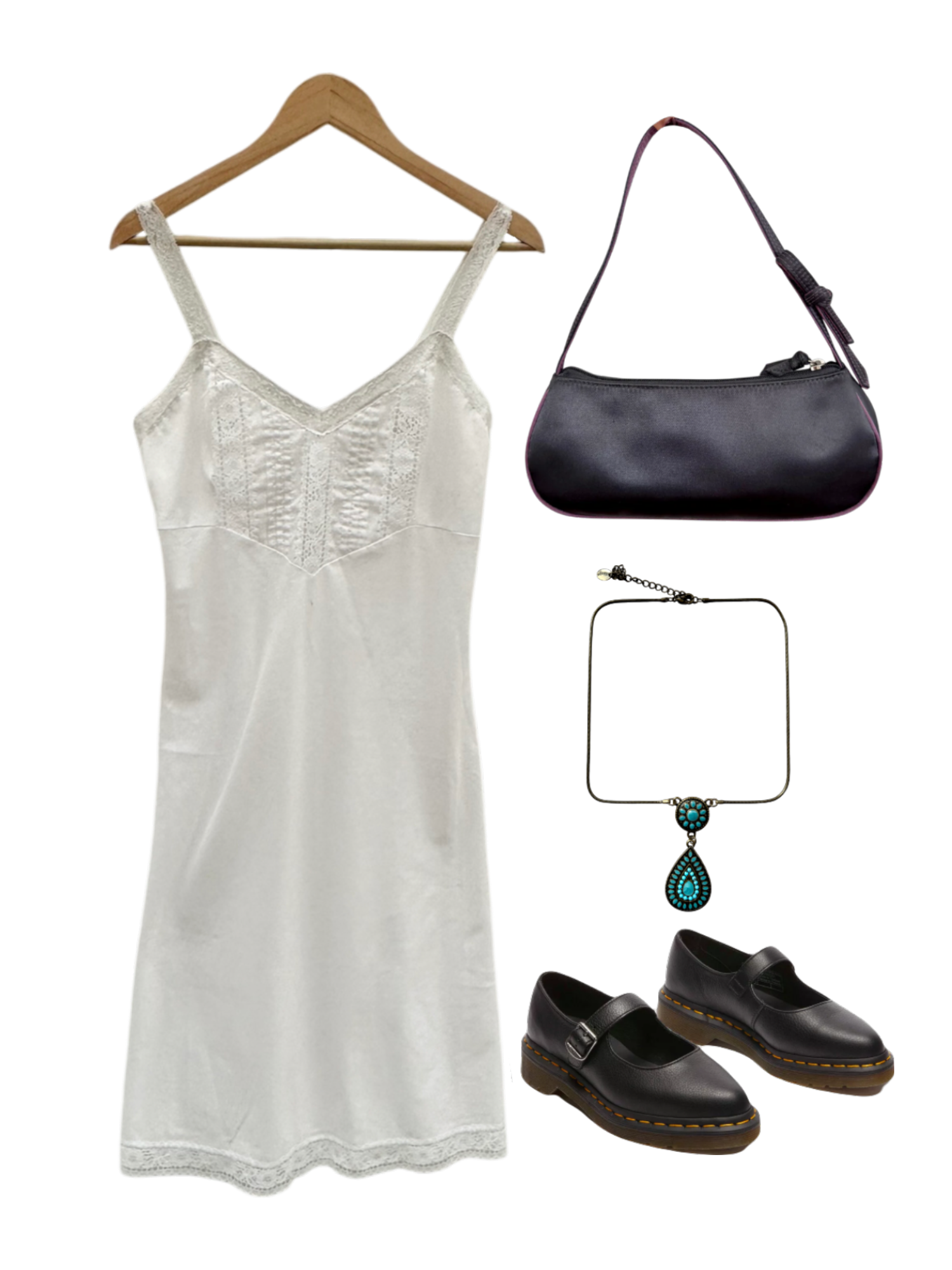 Vintage 90s Cotton Eyelet Prairie Midi Dress (S/M)