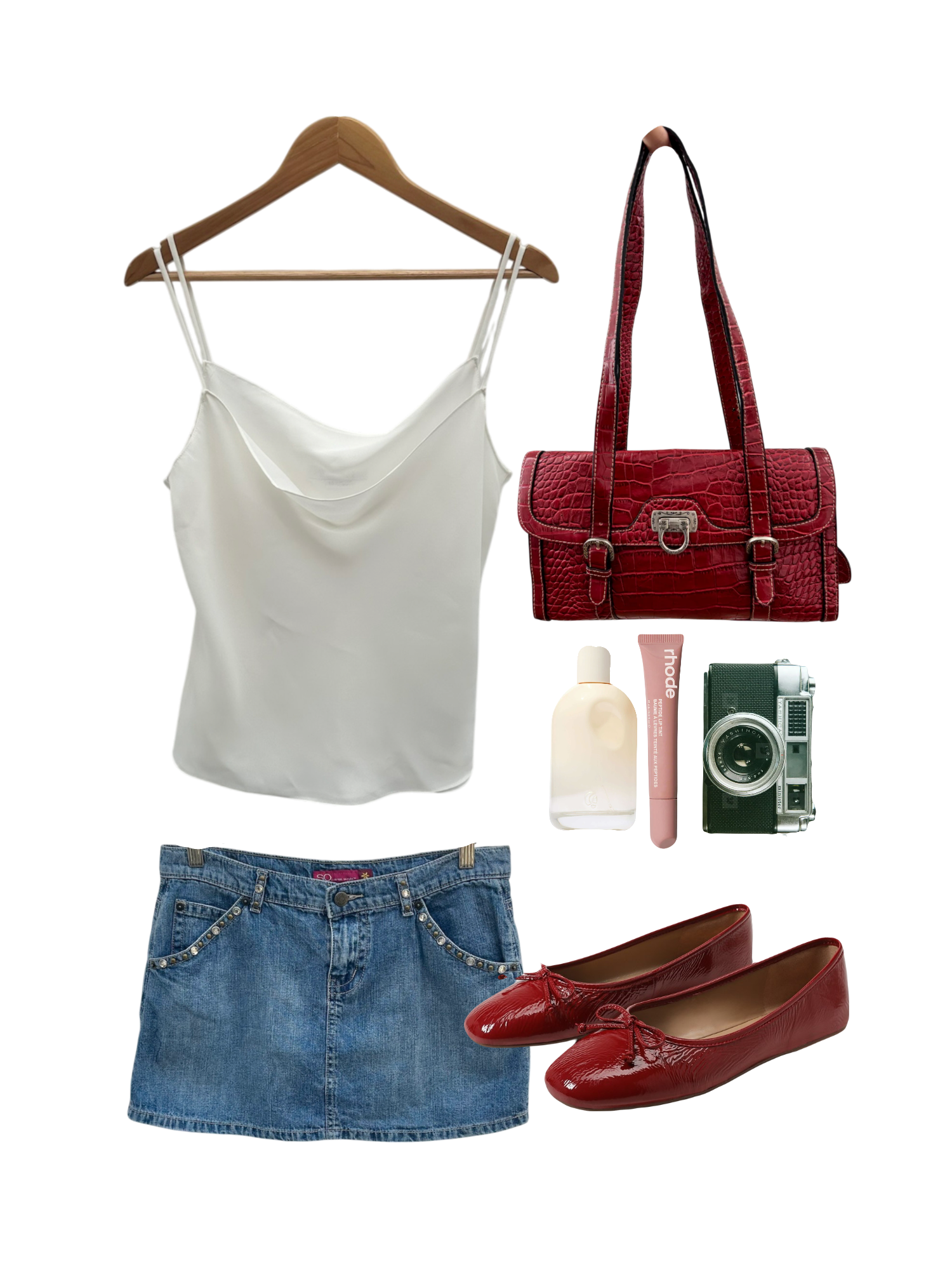 Vintage 90s Double Strap Cowl Neck Cami (L)