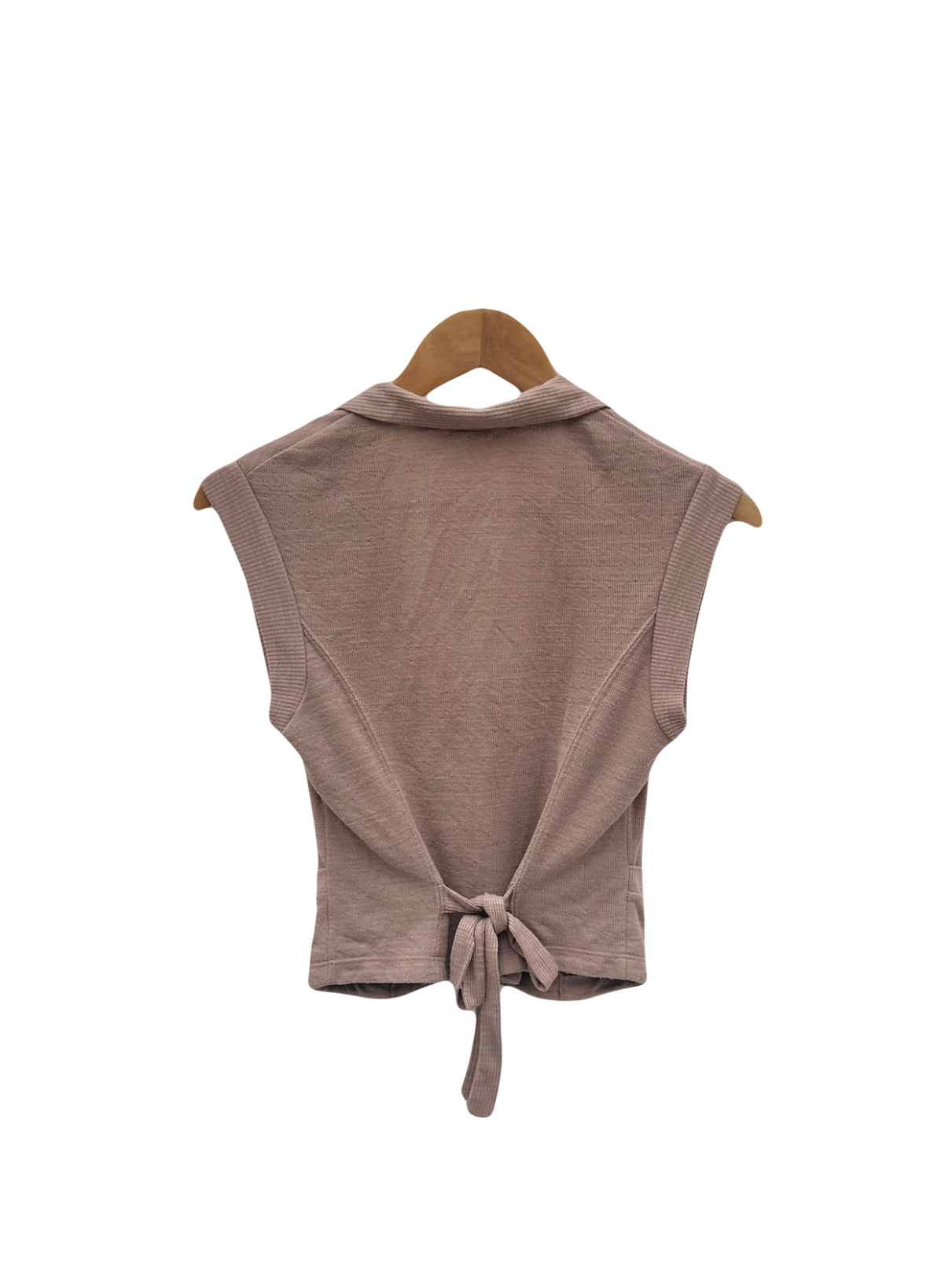 Vintage 90s Taupe Tie Back Knit (S)
