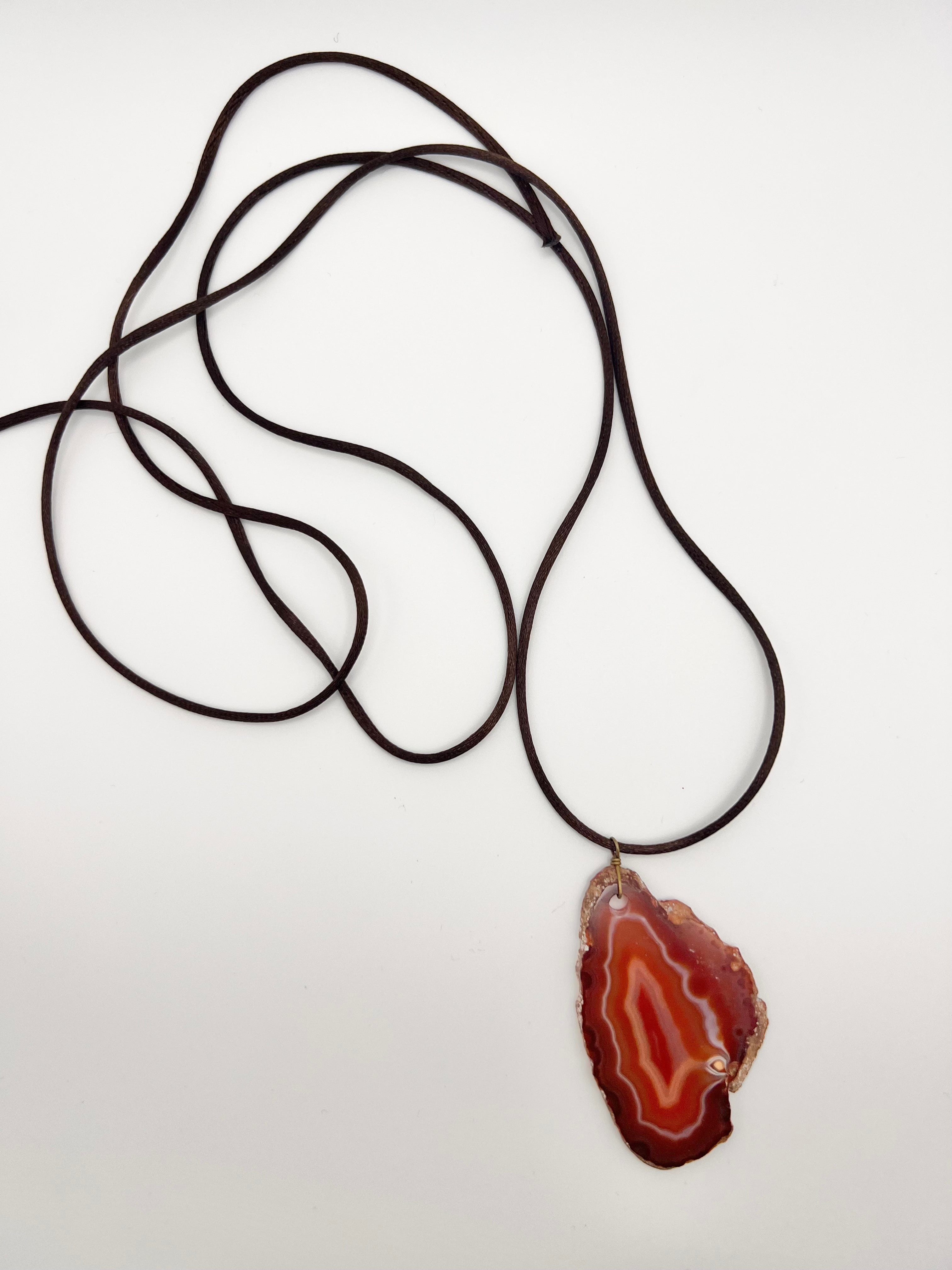 Retro Abstract Ceramic Pendant Choker