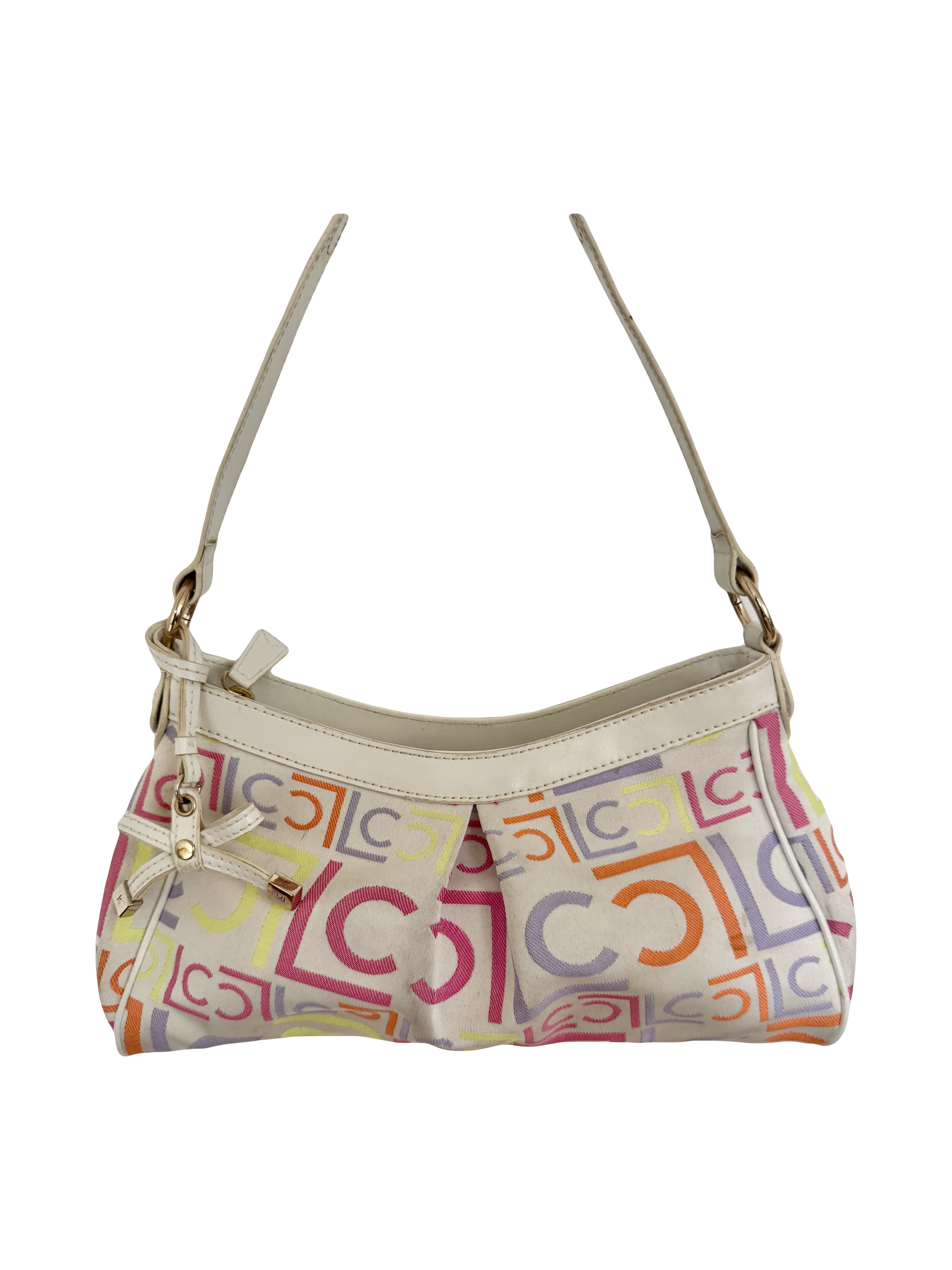 Vintage 90s Monogram Shoulder Purse