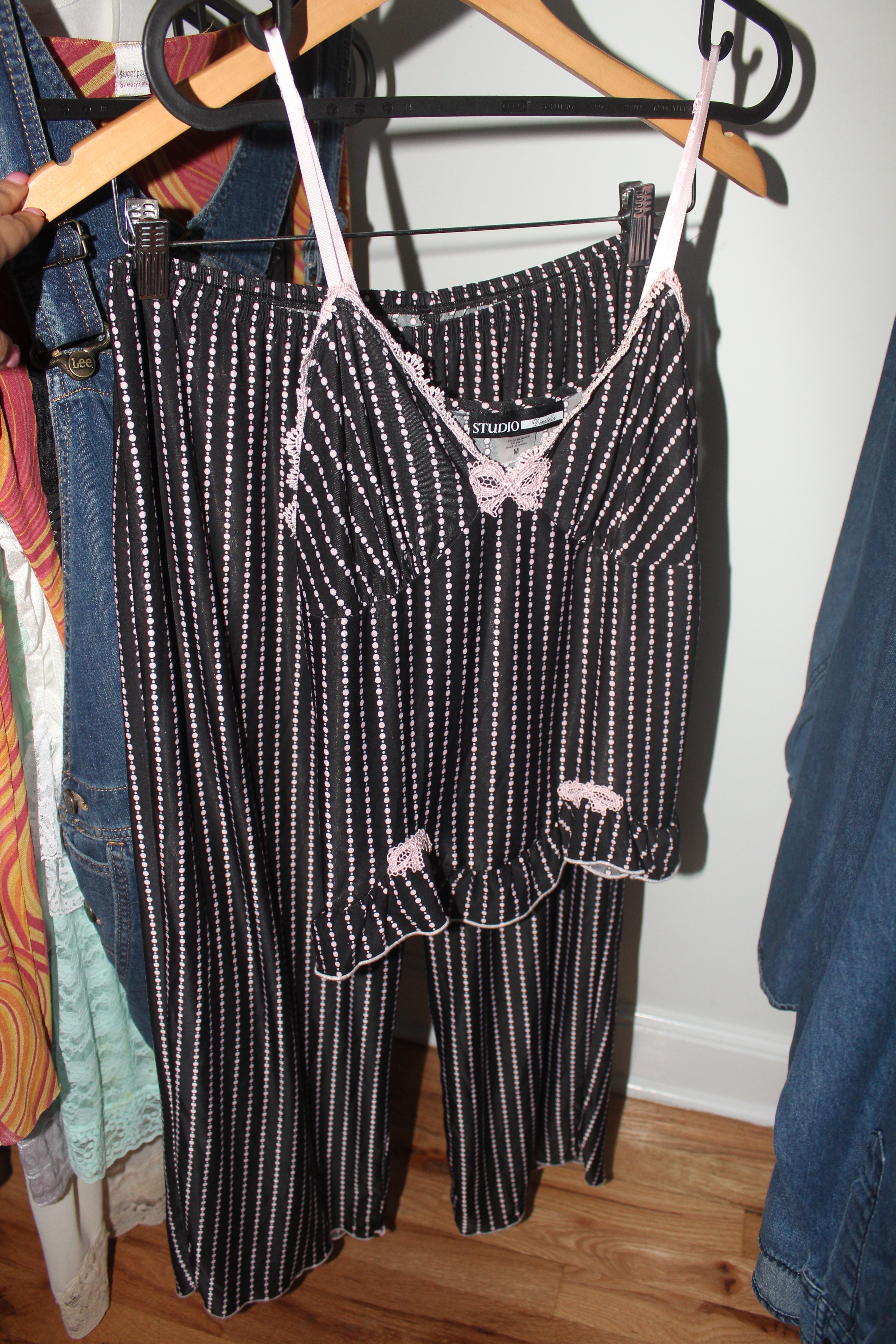Vintage 90s Donatella Striped Matching Set (M)