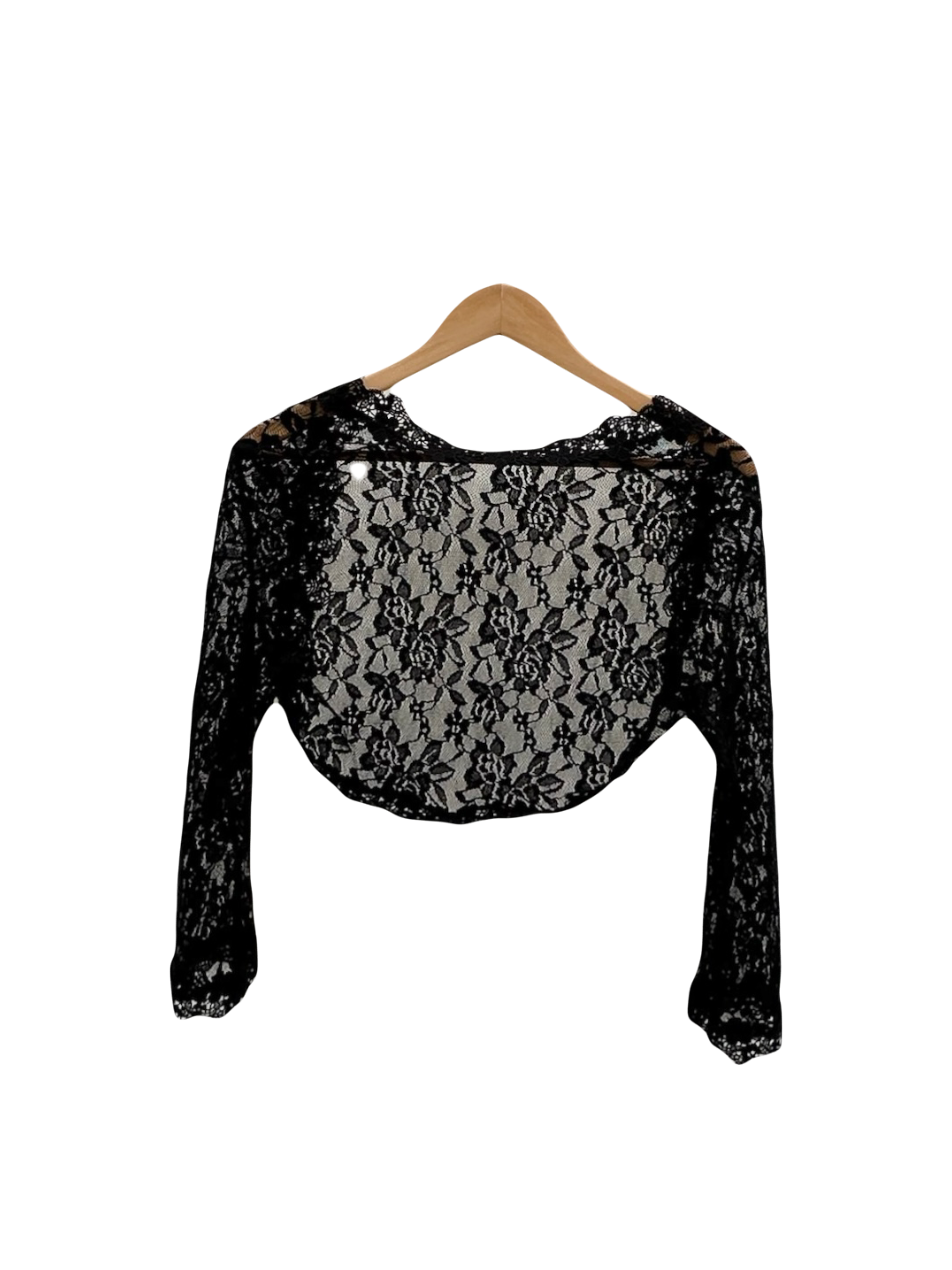 Vintage 90s Cropped Lace Bolero Knit (S)