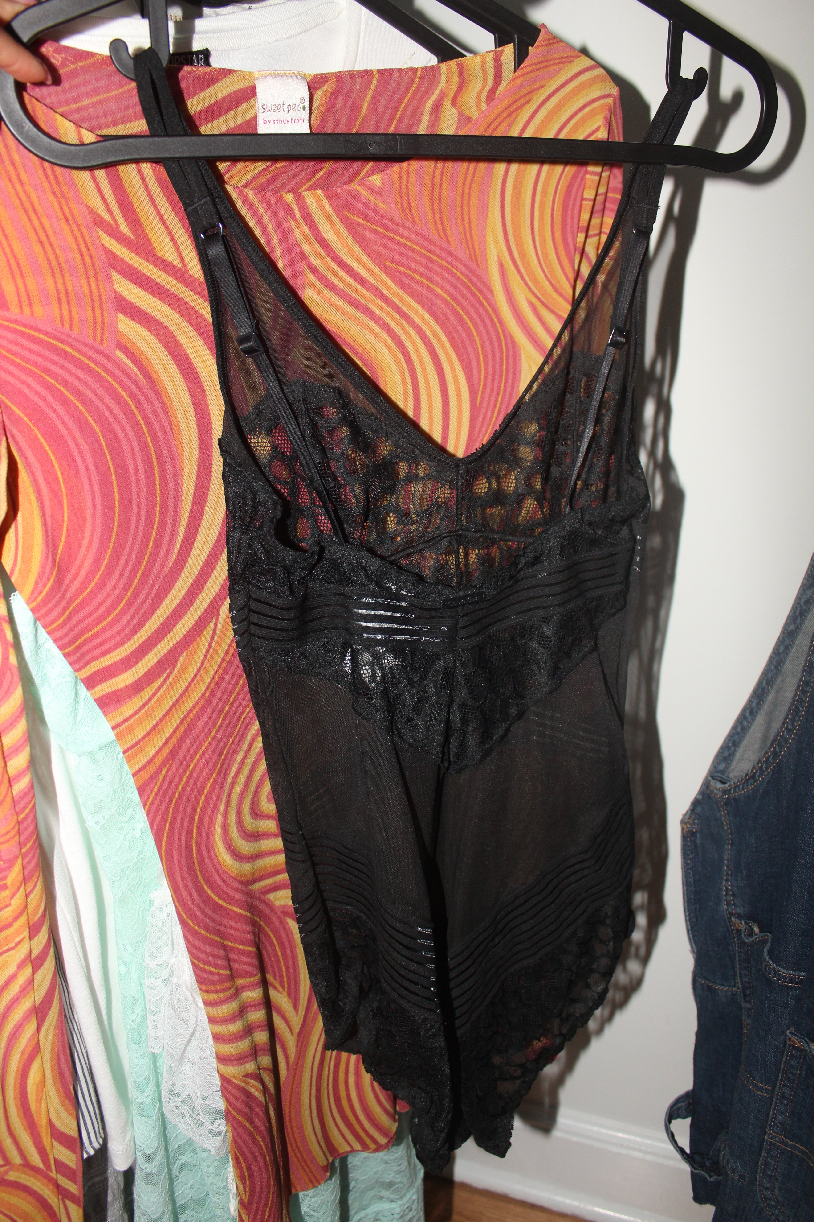 Vintage Calvin Klein Lace Bodysuit (S)