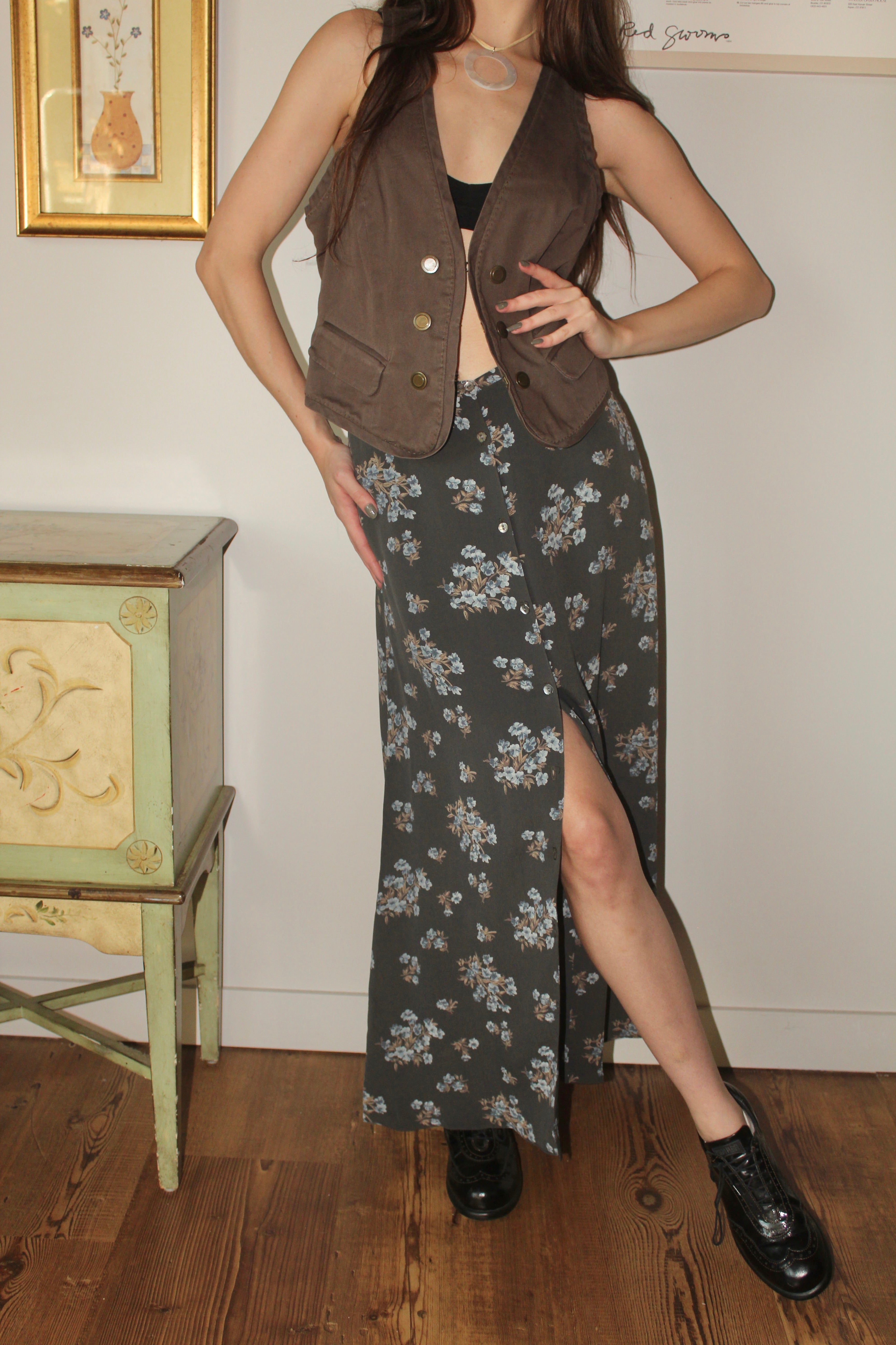 Vintage 90s Brown Vest (M)