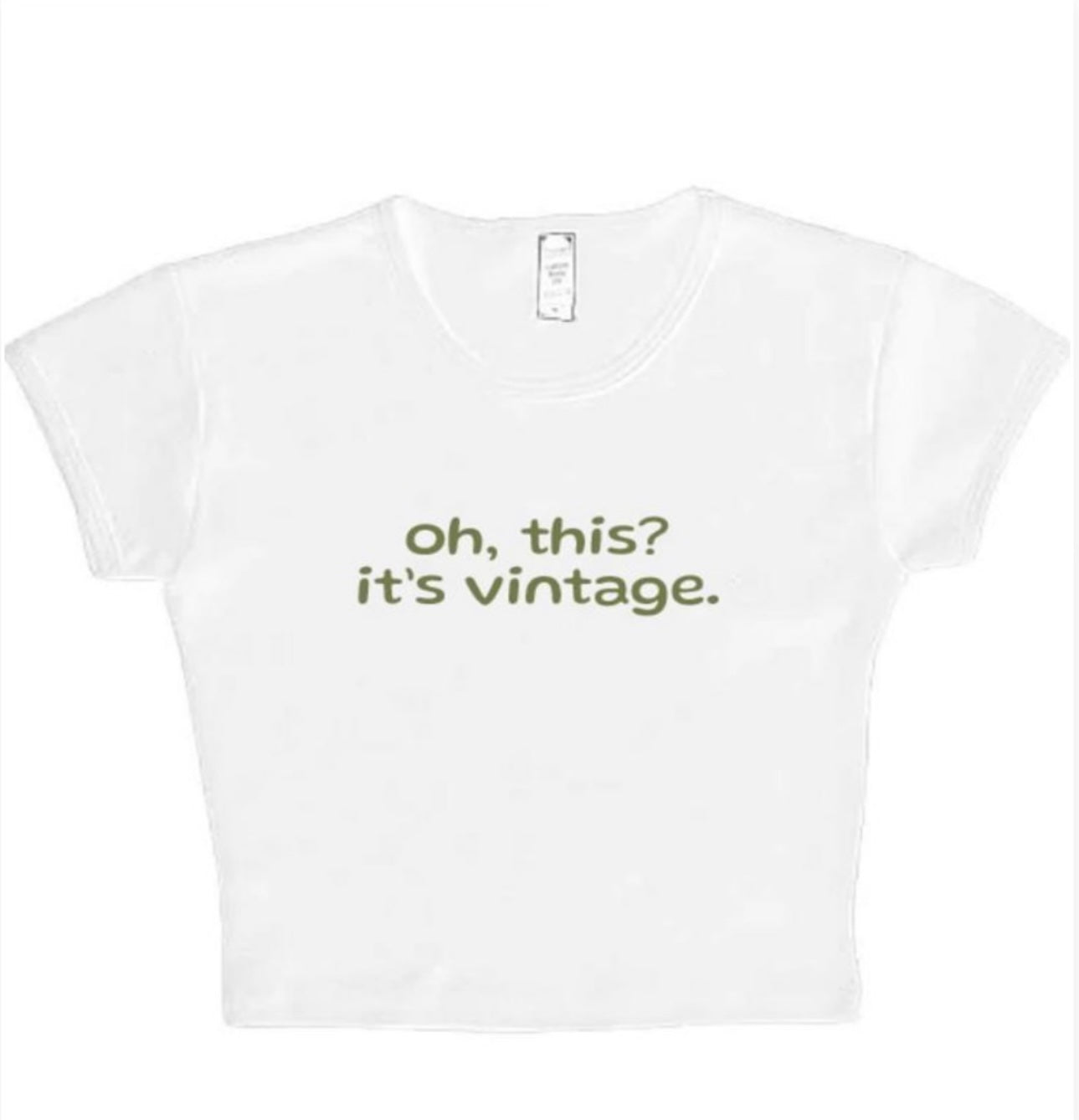 oh, this? it’s vintage Embroidered Baby Tee
