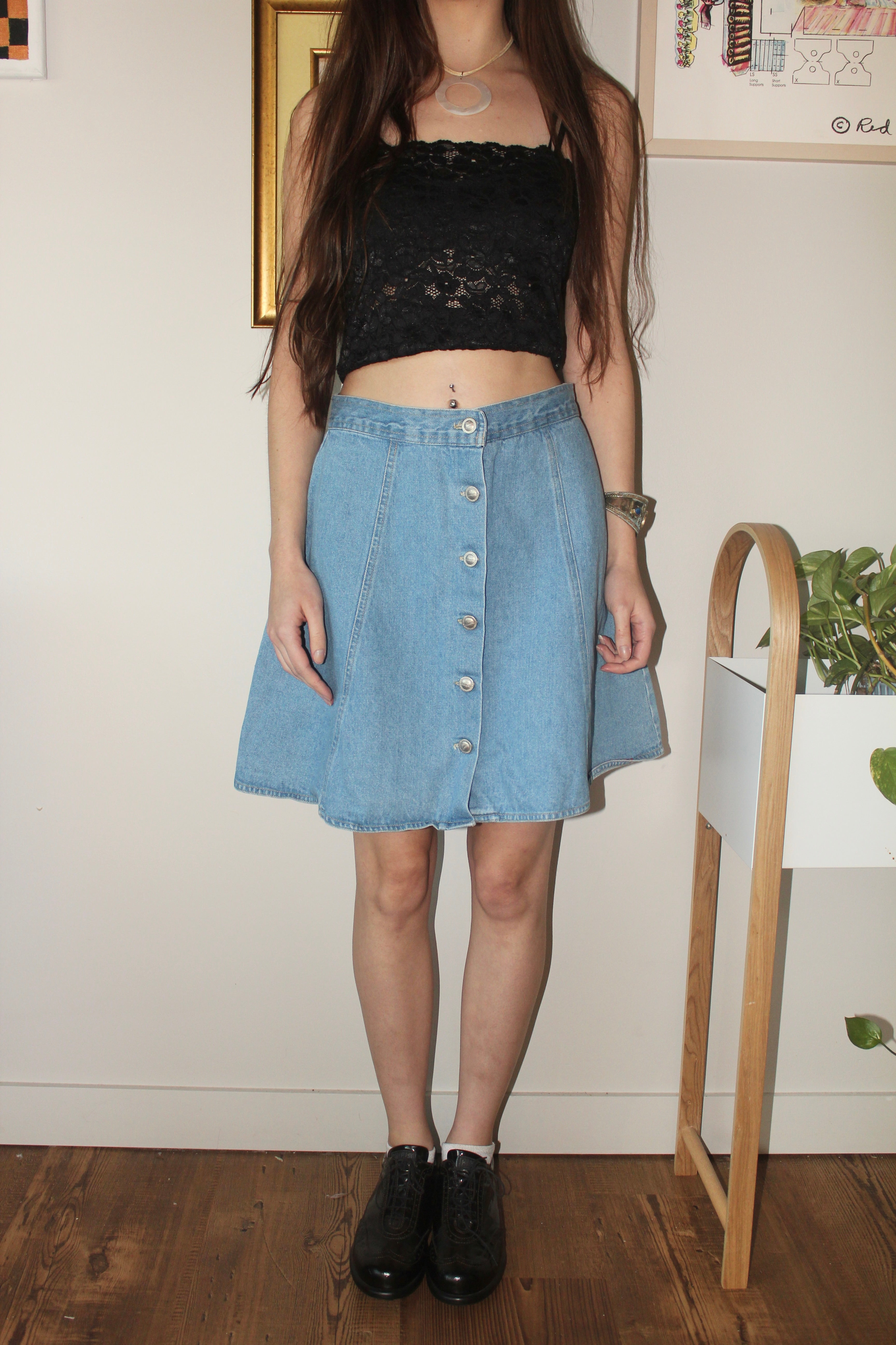 Vintage 90s Denim Skirt (S)