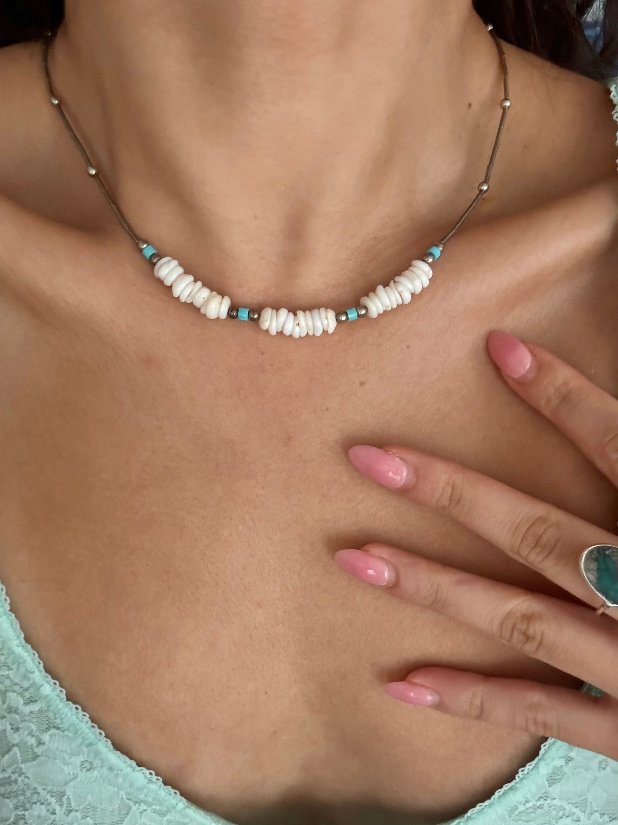 Vintage Turquoise Mirage Choker