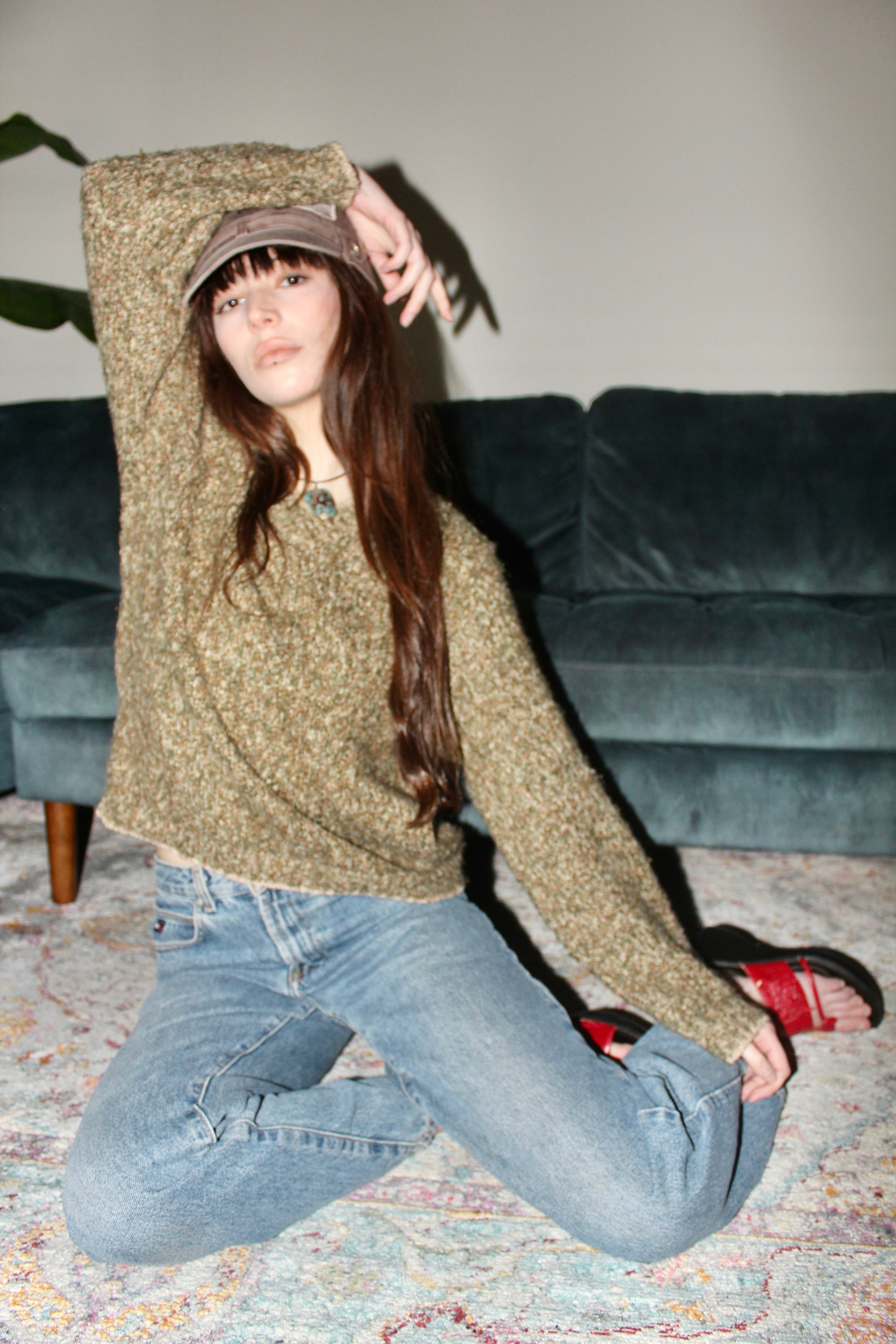Vintage 90s Cozy Speckled Sweater (S/M)