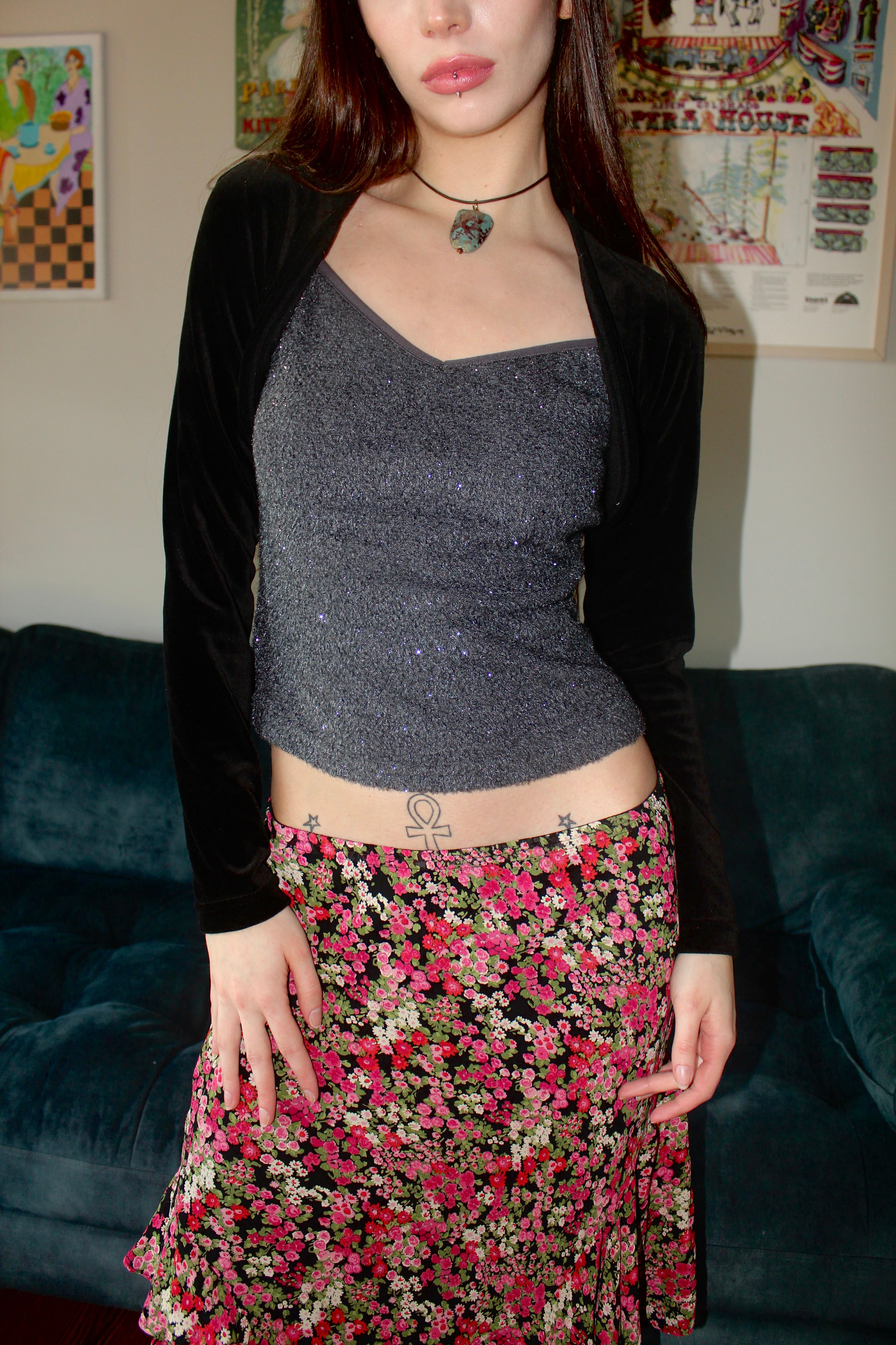 Vintage 90s Cropped Bolero Knit (XS/S)