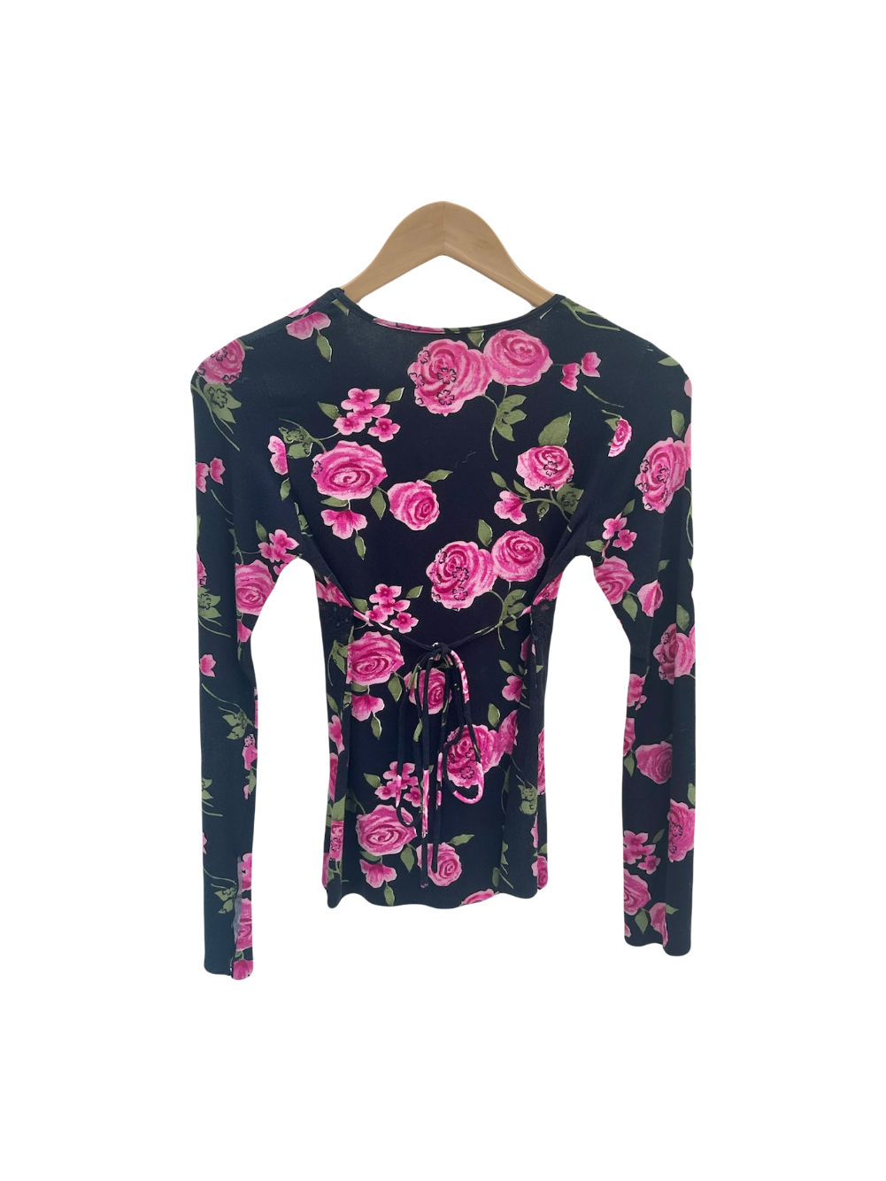 Vintage Y2K Rose Tie Knit (M)