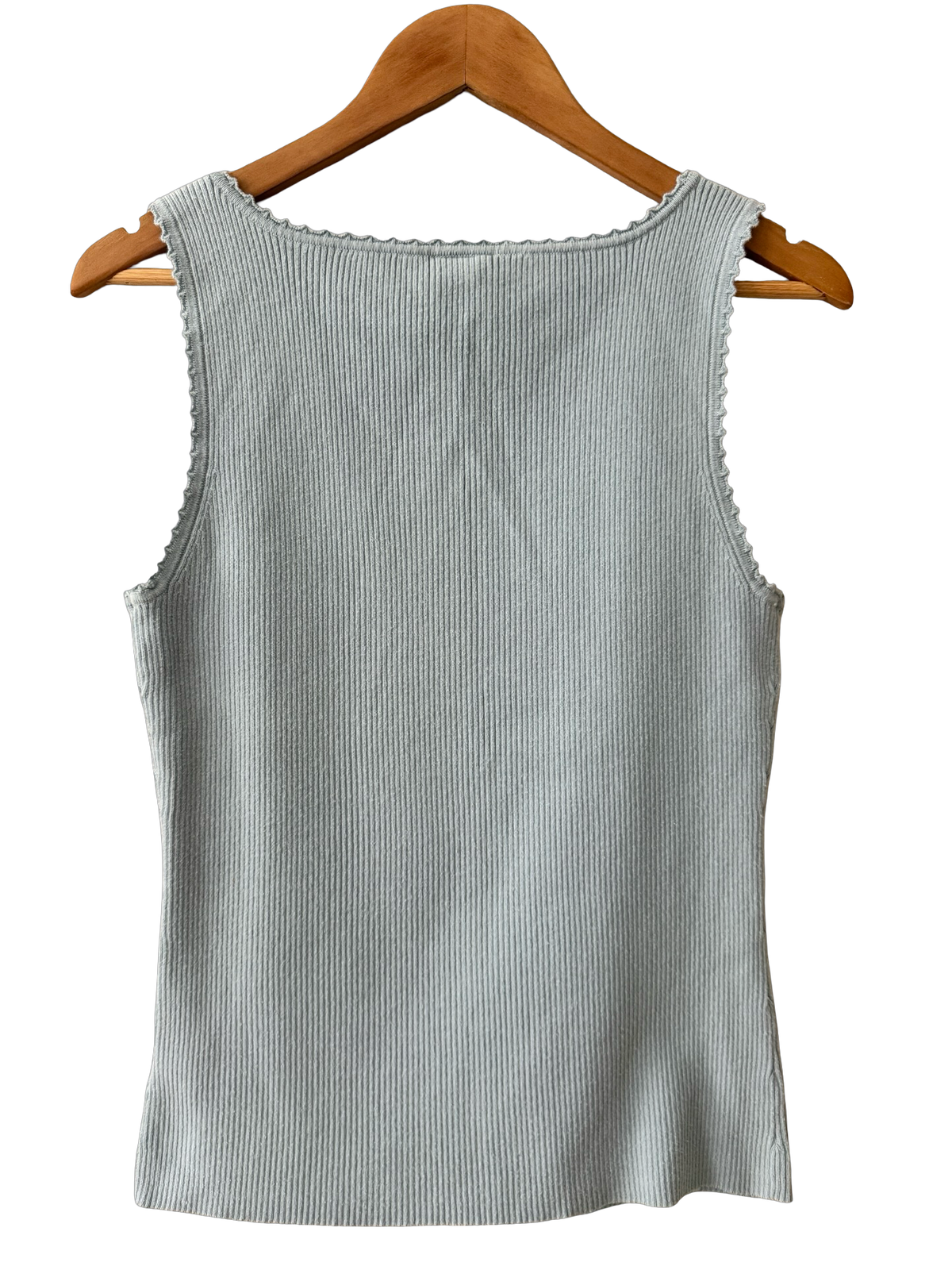 Vintage Y2K Powder Blue Lace-Up Tank Top (L) | ThreeDays-AWeek