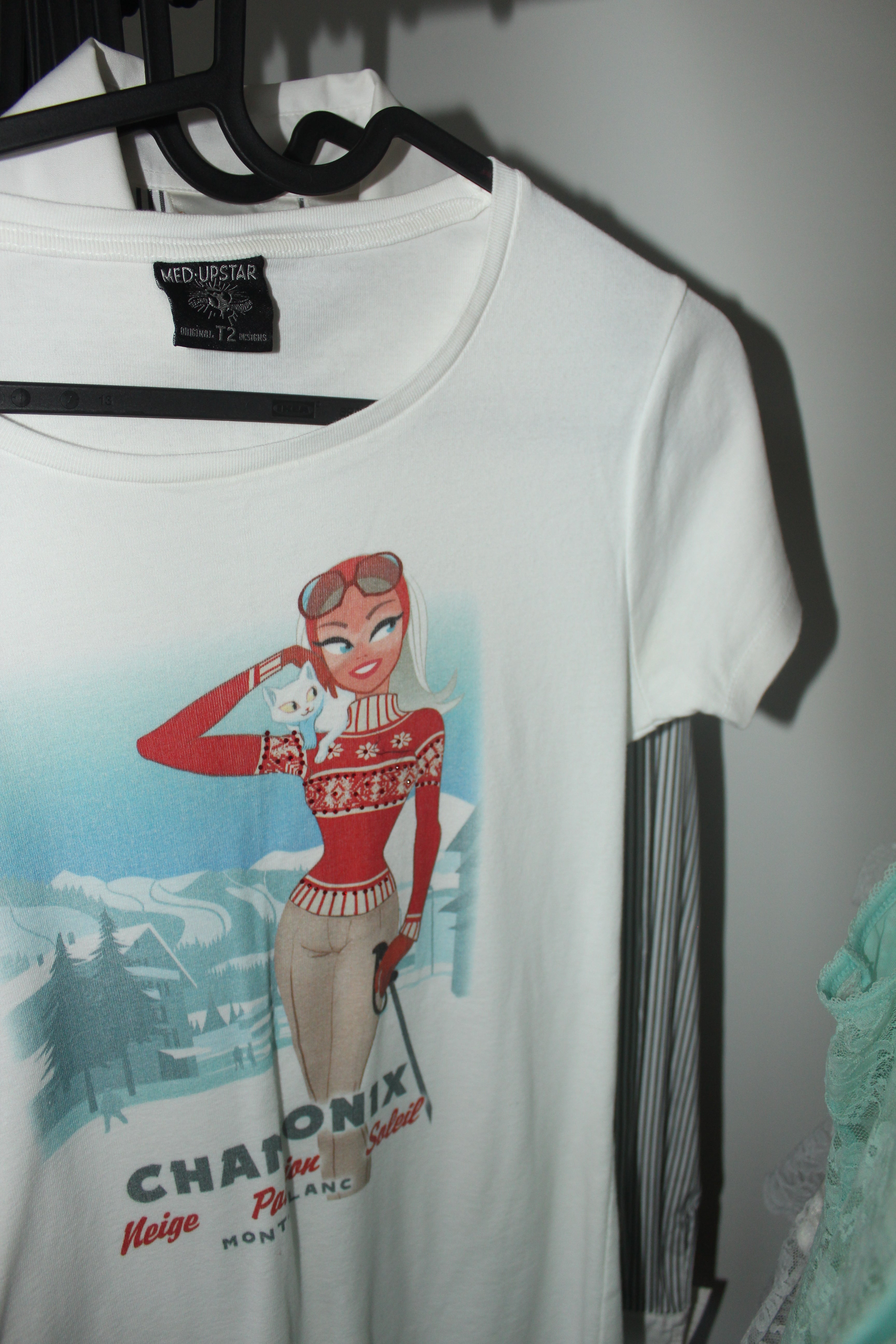 Vintage 90s Ski Graphic Tee (S)