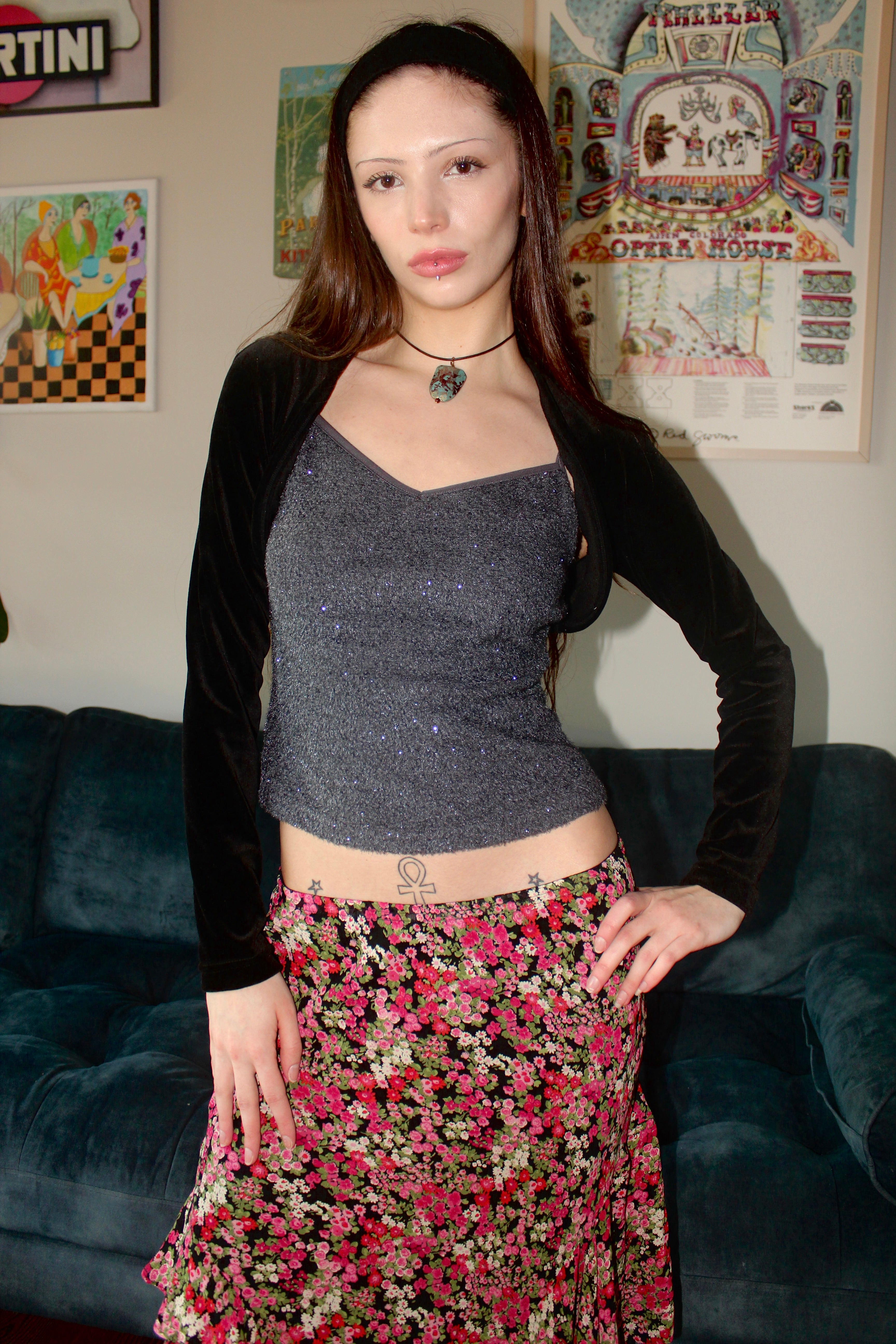 Vintage 90s Cropped Bolero Knit (XS/S)