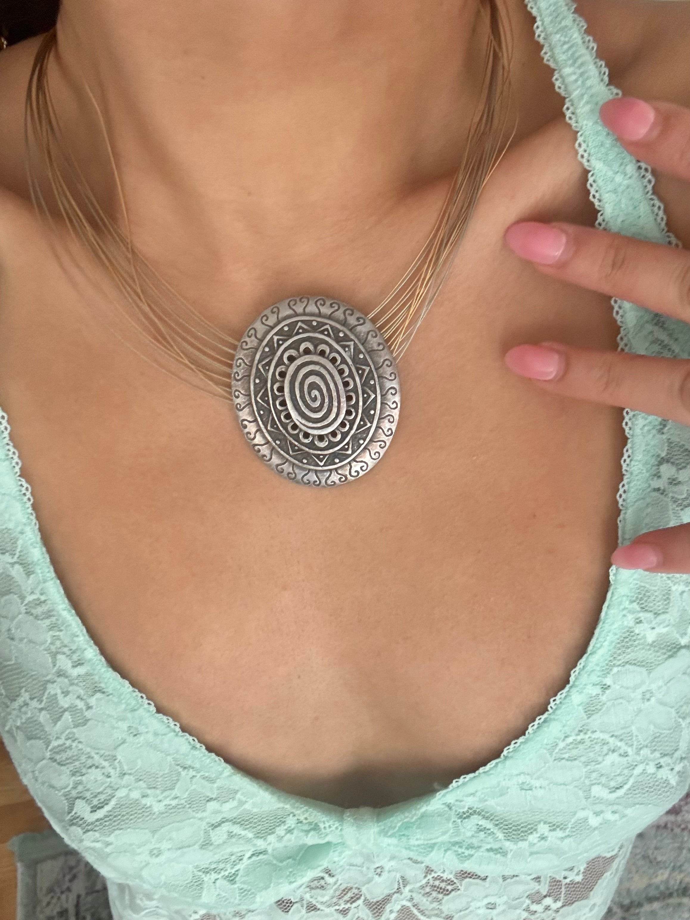 Vintage Sundust Woven Layered Necklace