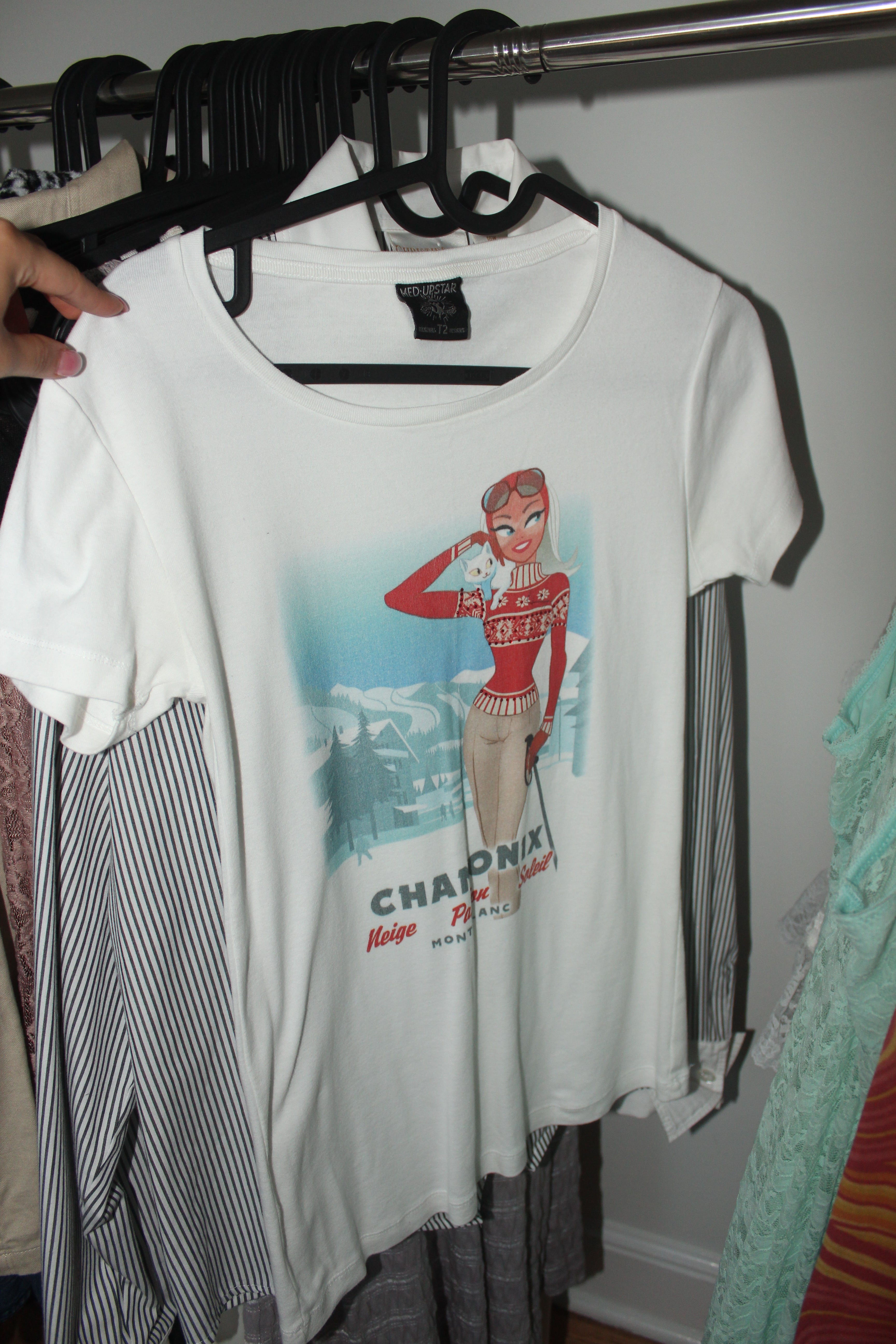 Vintage 90s Ski Graphic Tee (S)