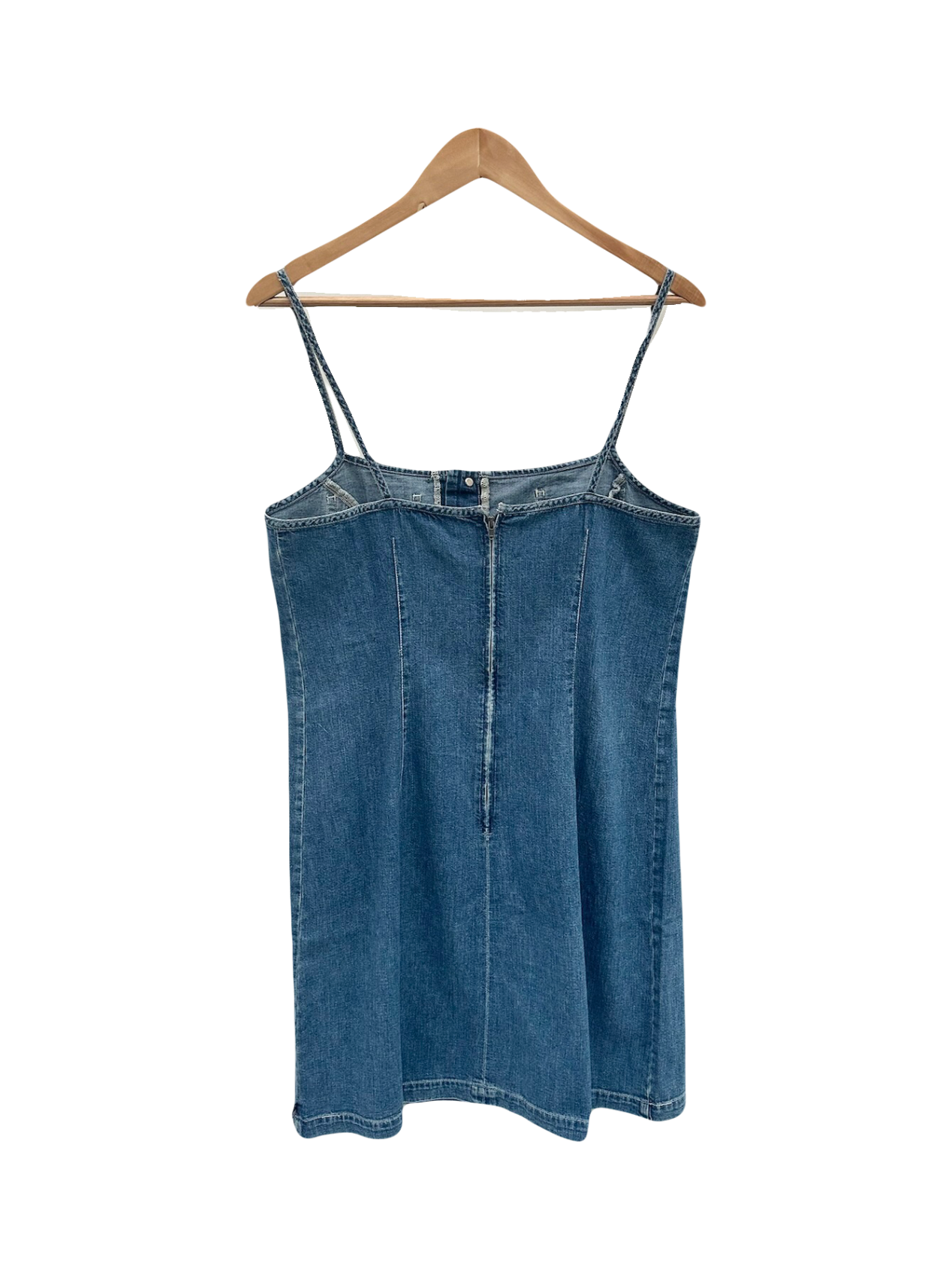 Vintage 90s Ralph Lauren Denim Midi Dress (L)