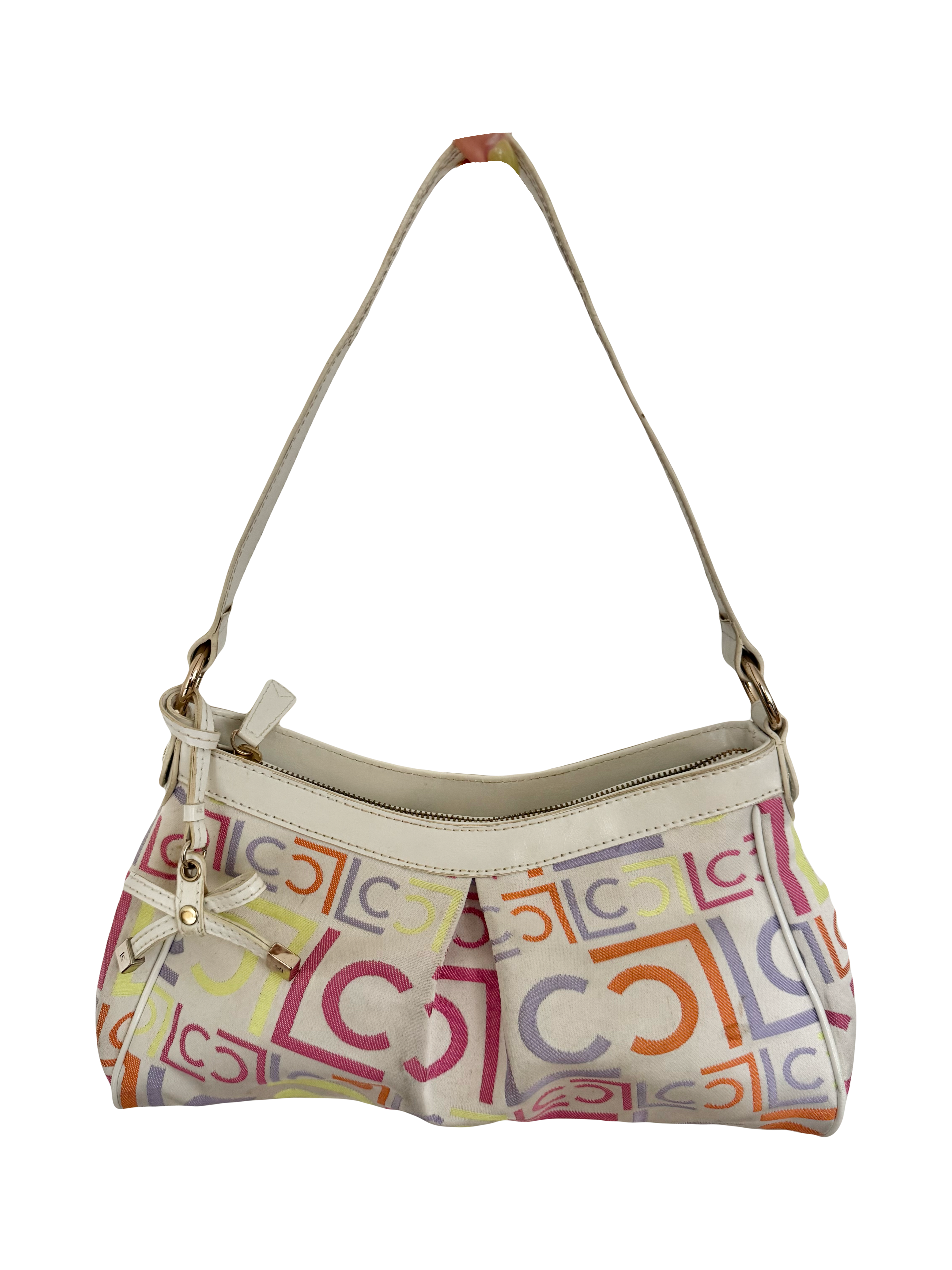 Vintage 90s Monogram Shoulder Purse