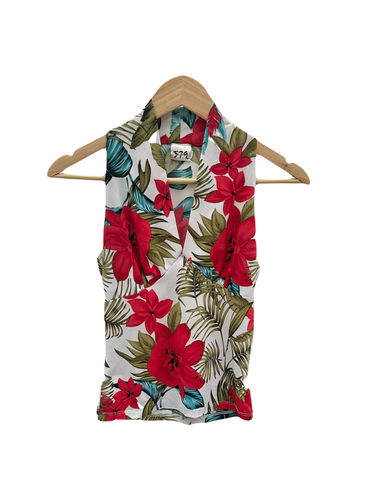 Vintage 90s Retro Patterned Knit Top (XS)