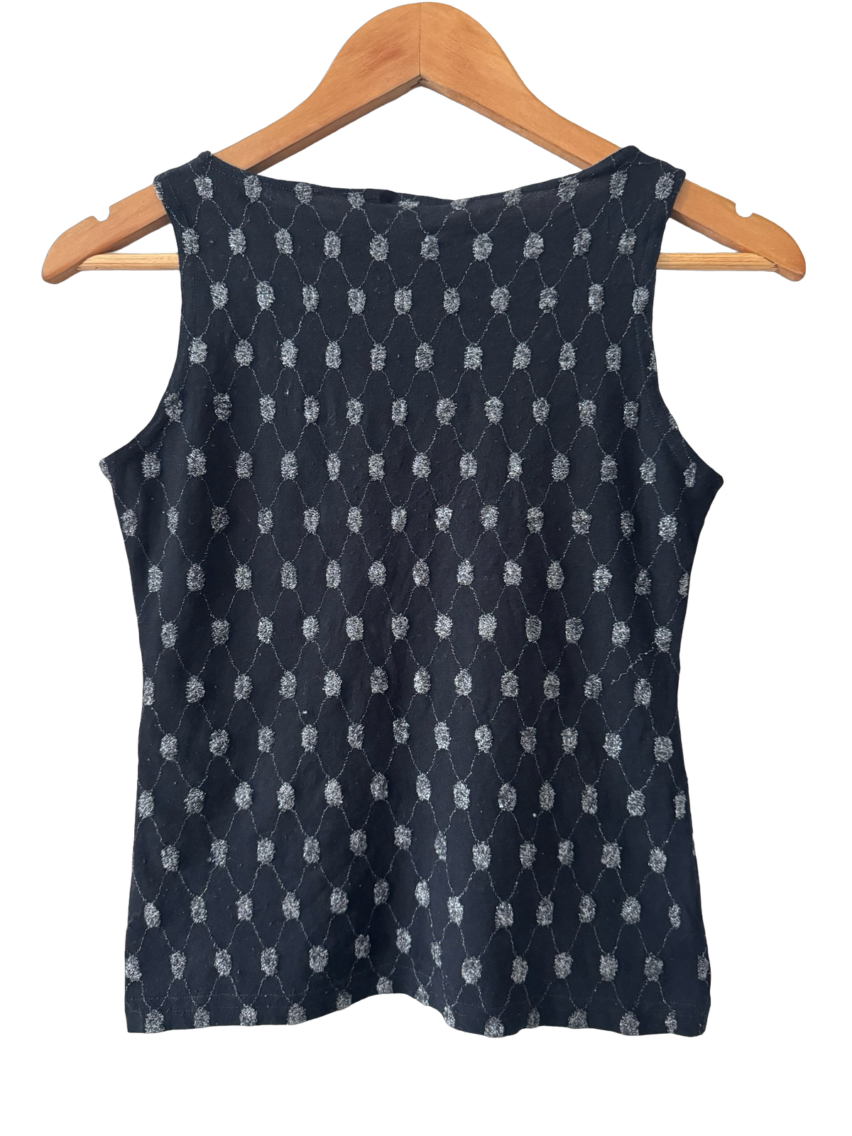 Vintage Y2K Hot Stuff Midnight Silver Dot Tank (S) | ThreeDays-AWeek