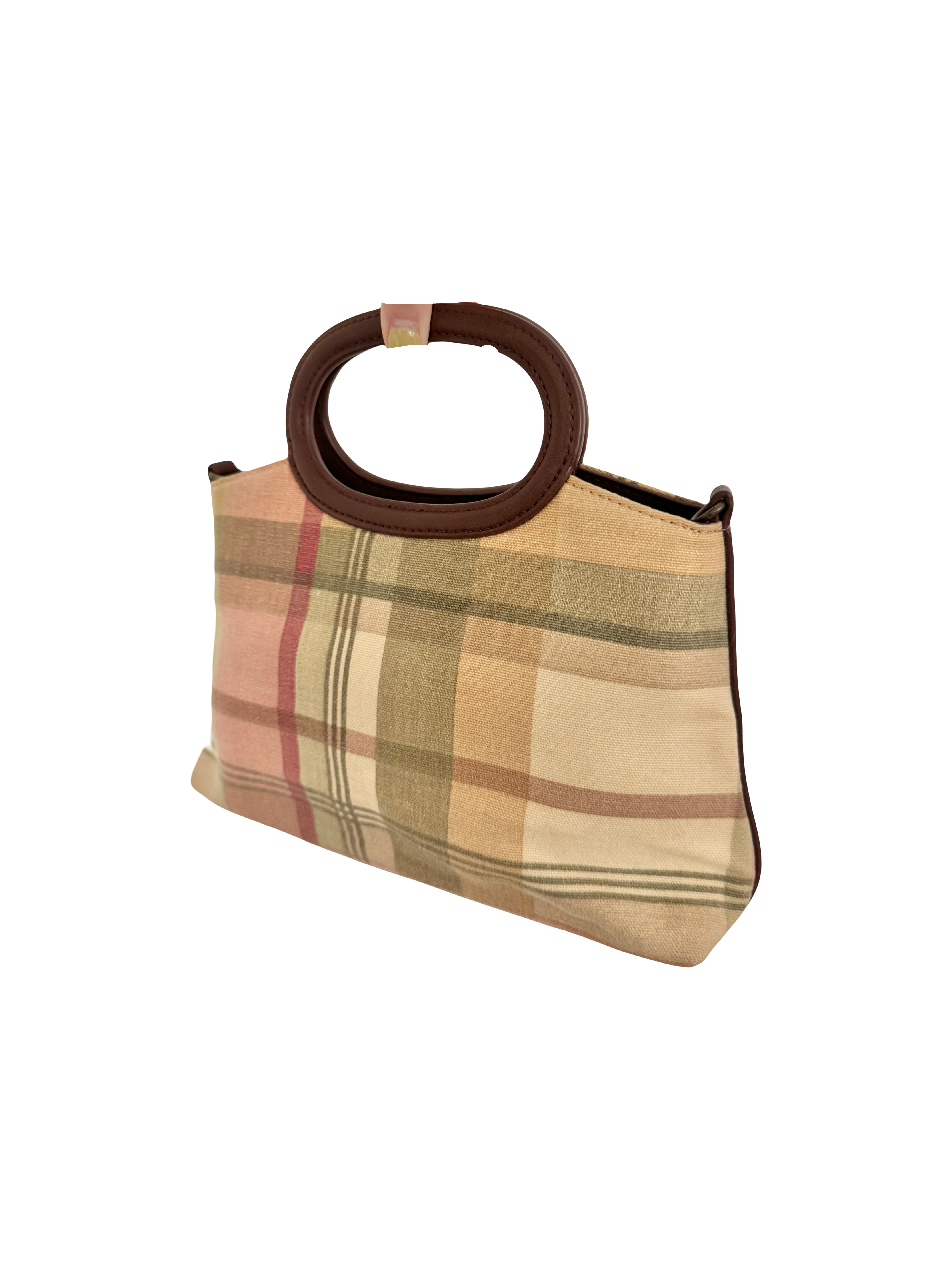 Vintage 90s Plaid Fossil Purse