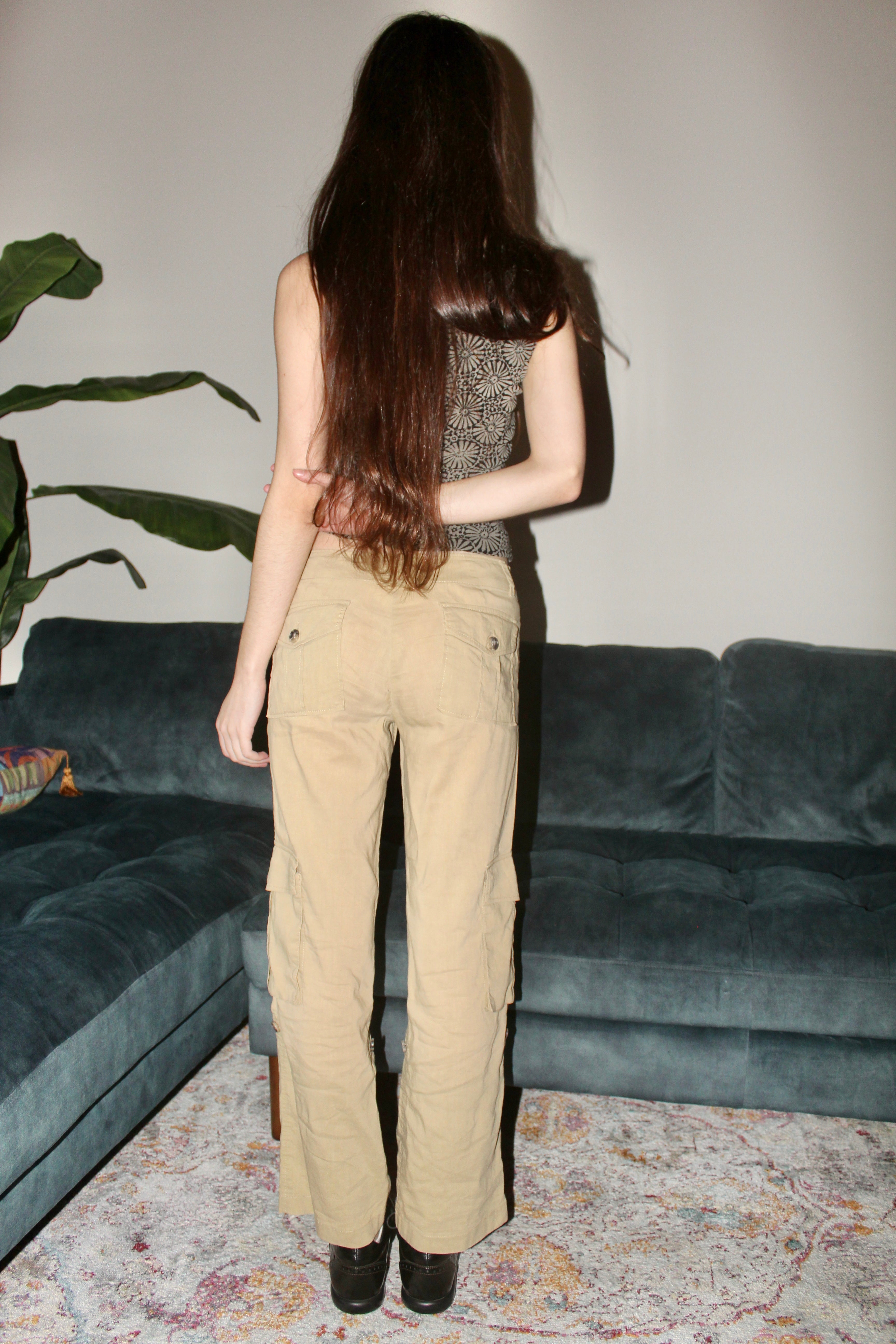 Vintage 90s Low Waisted Cargo Pants (S)