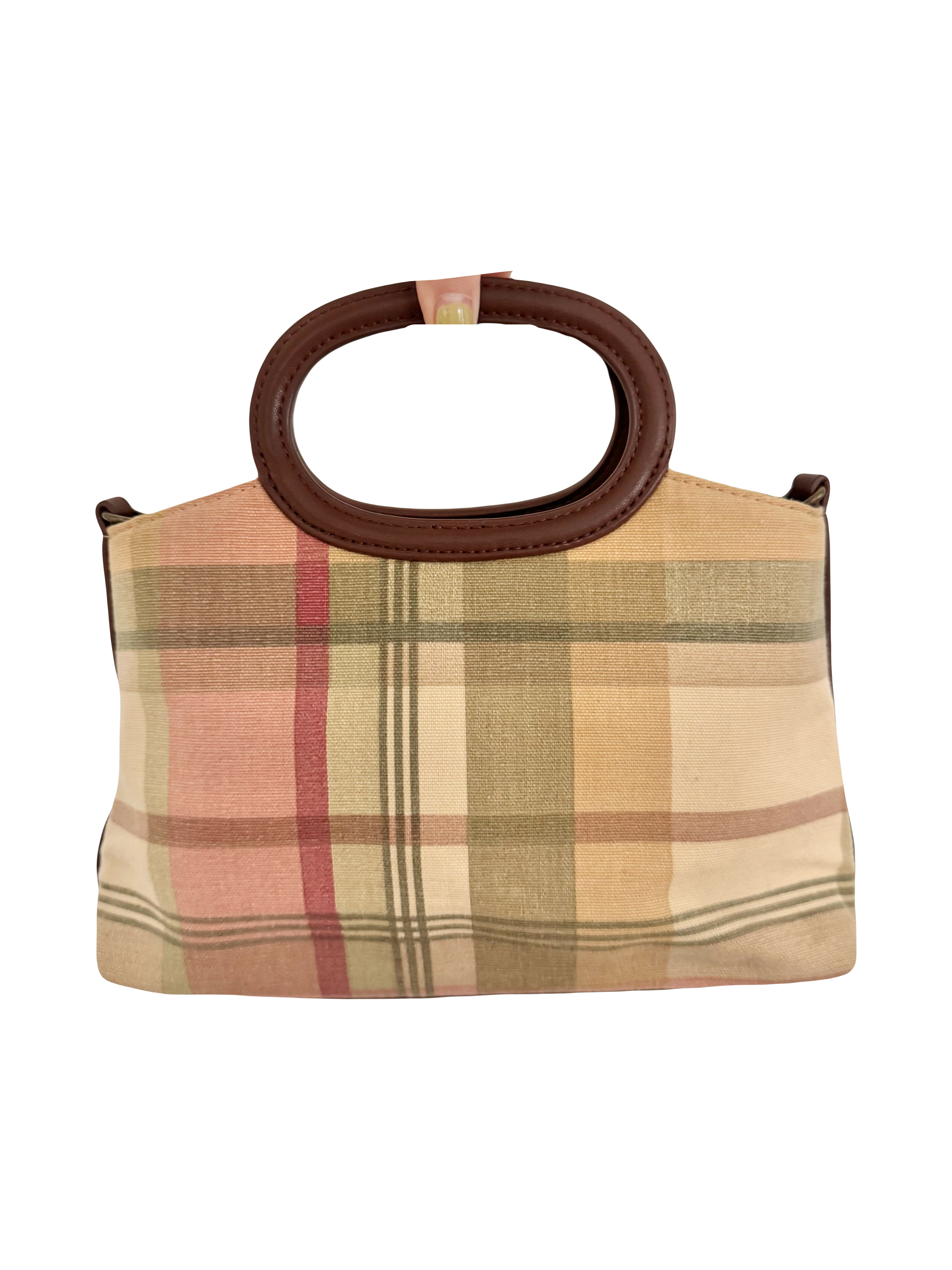 Vintage 90s Plaid Fossil Purse
