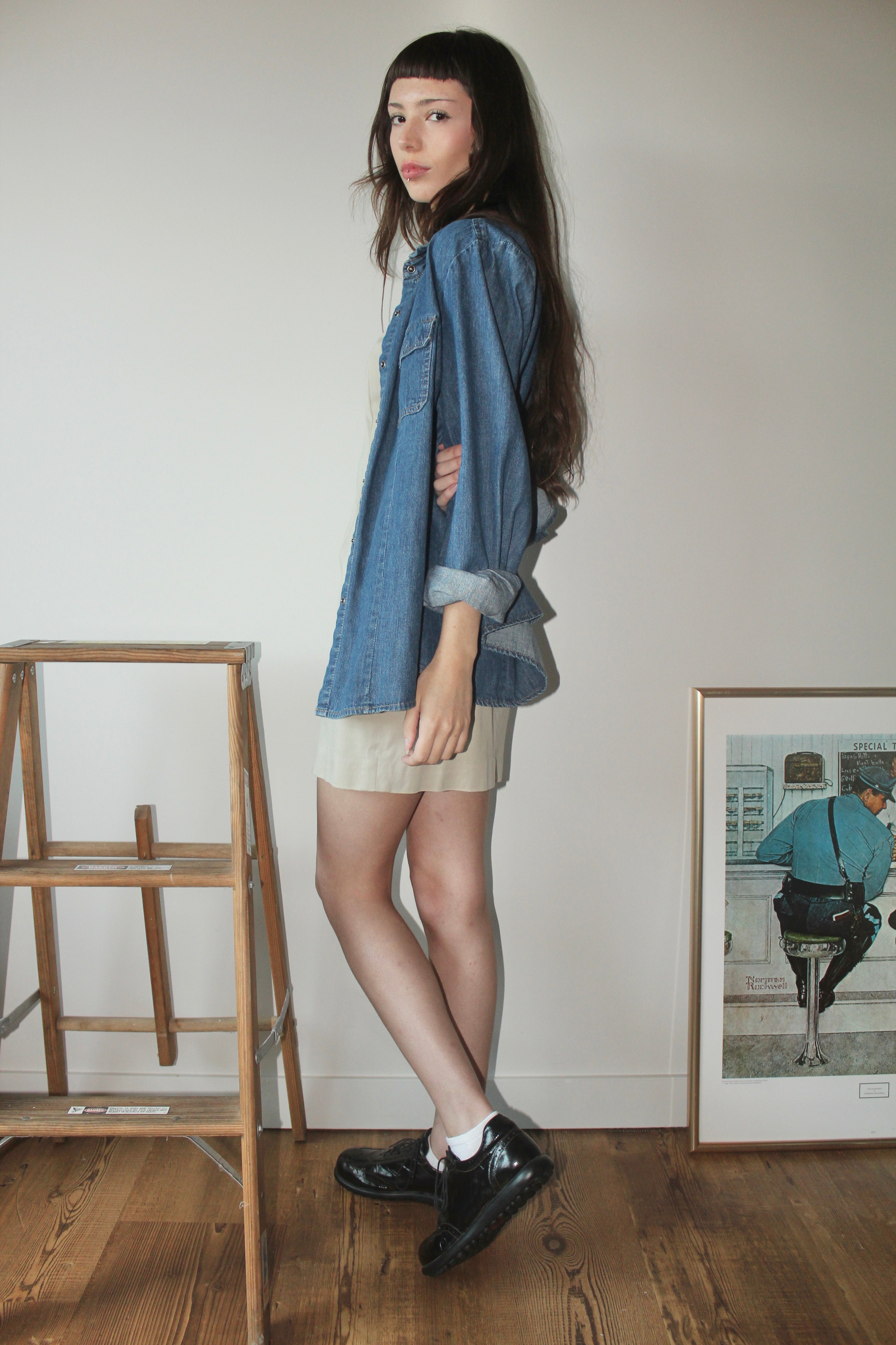 Vintage Classic Denim Button Up (M)