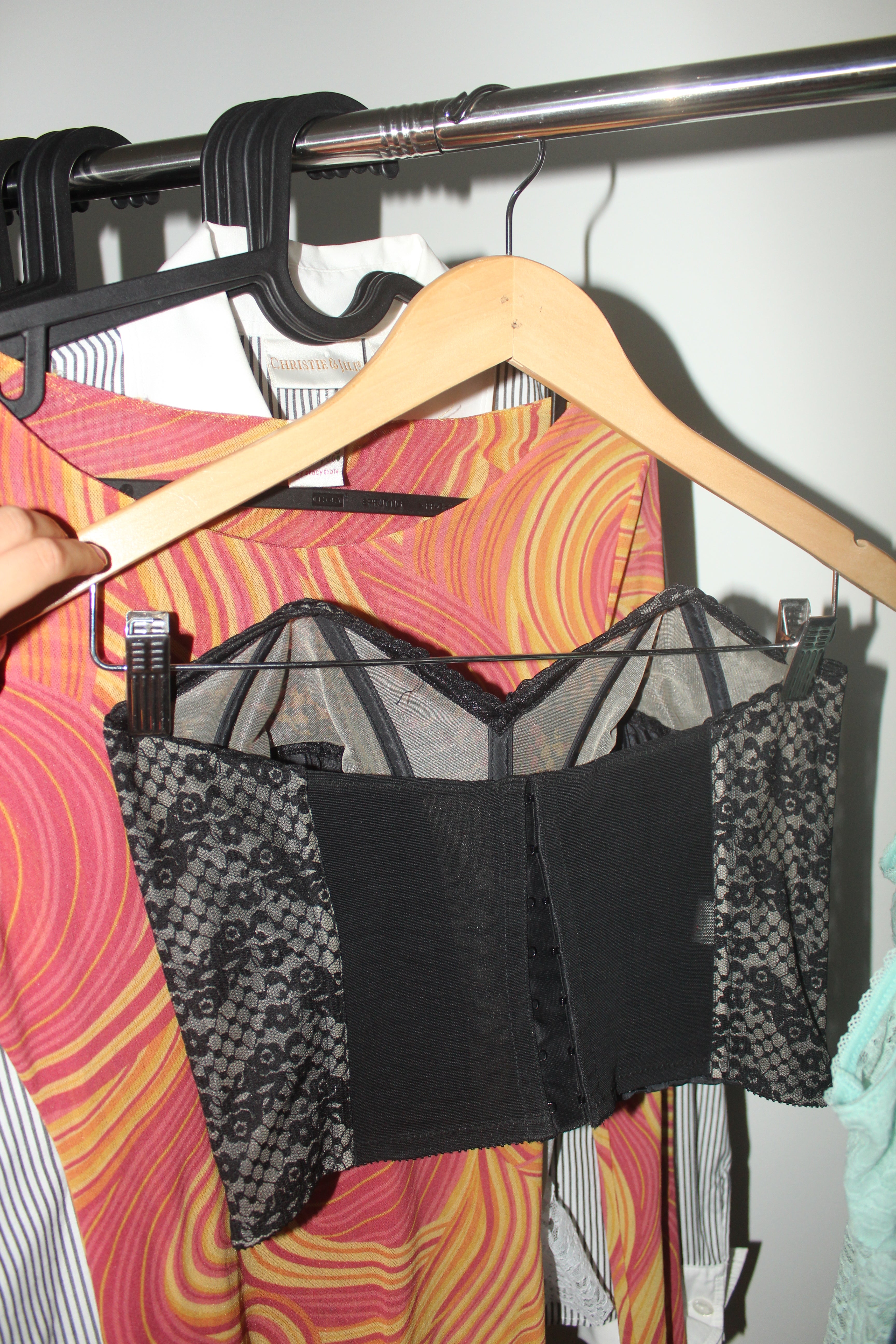 Vintgae 80s Lace Bustier Top (M)