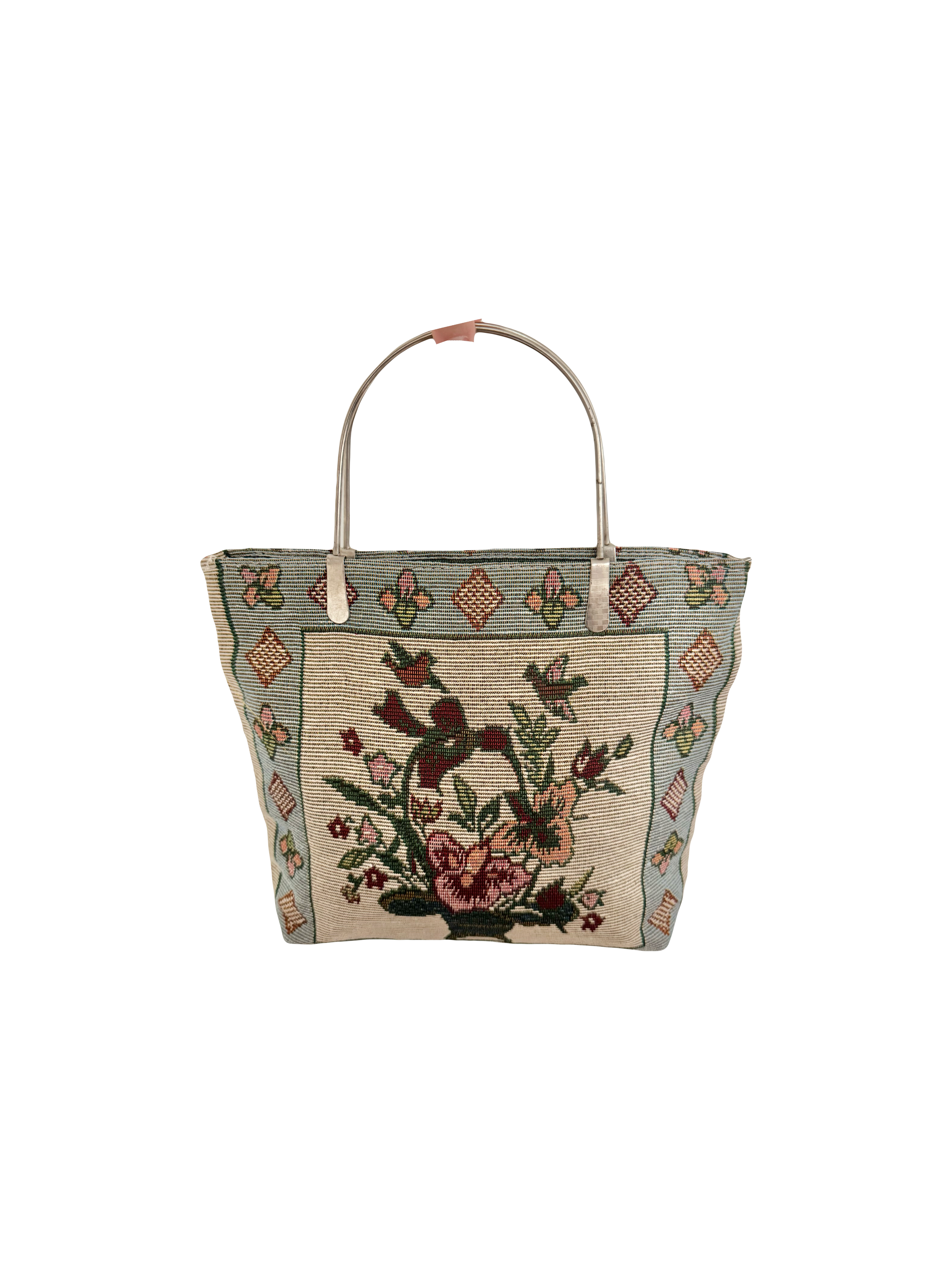 Vintage 90s Floral Tapestry Purse