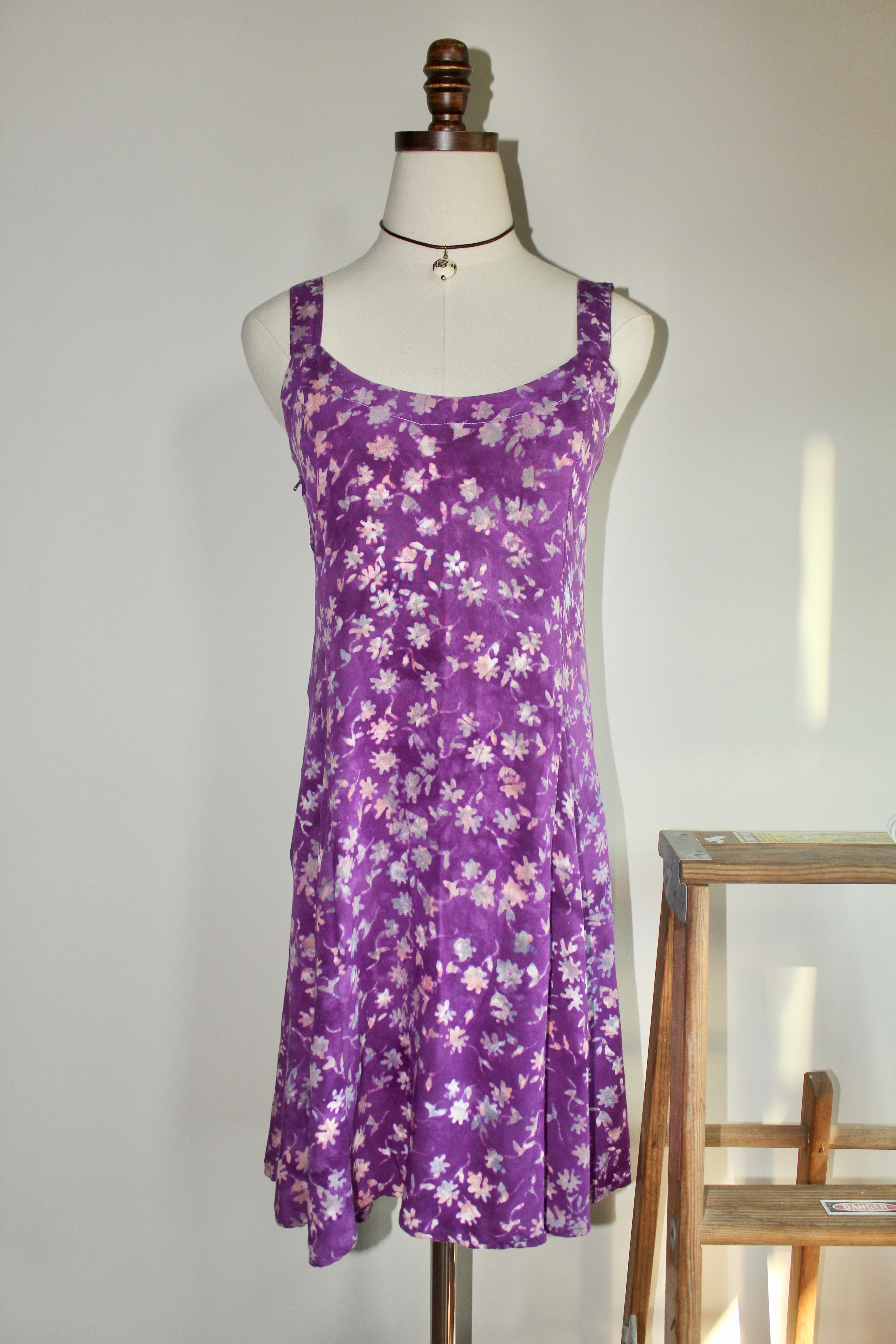 Vintage 90s Floral Mini Dress (S)