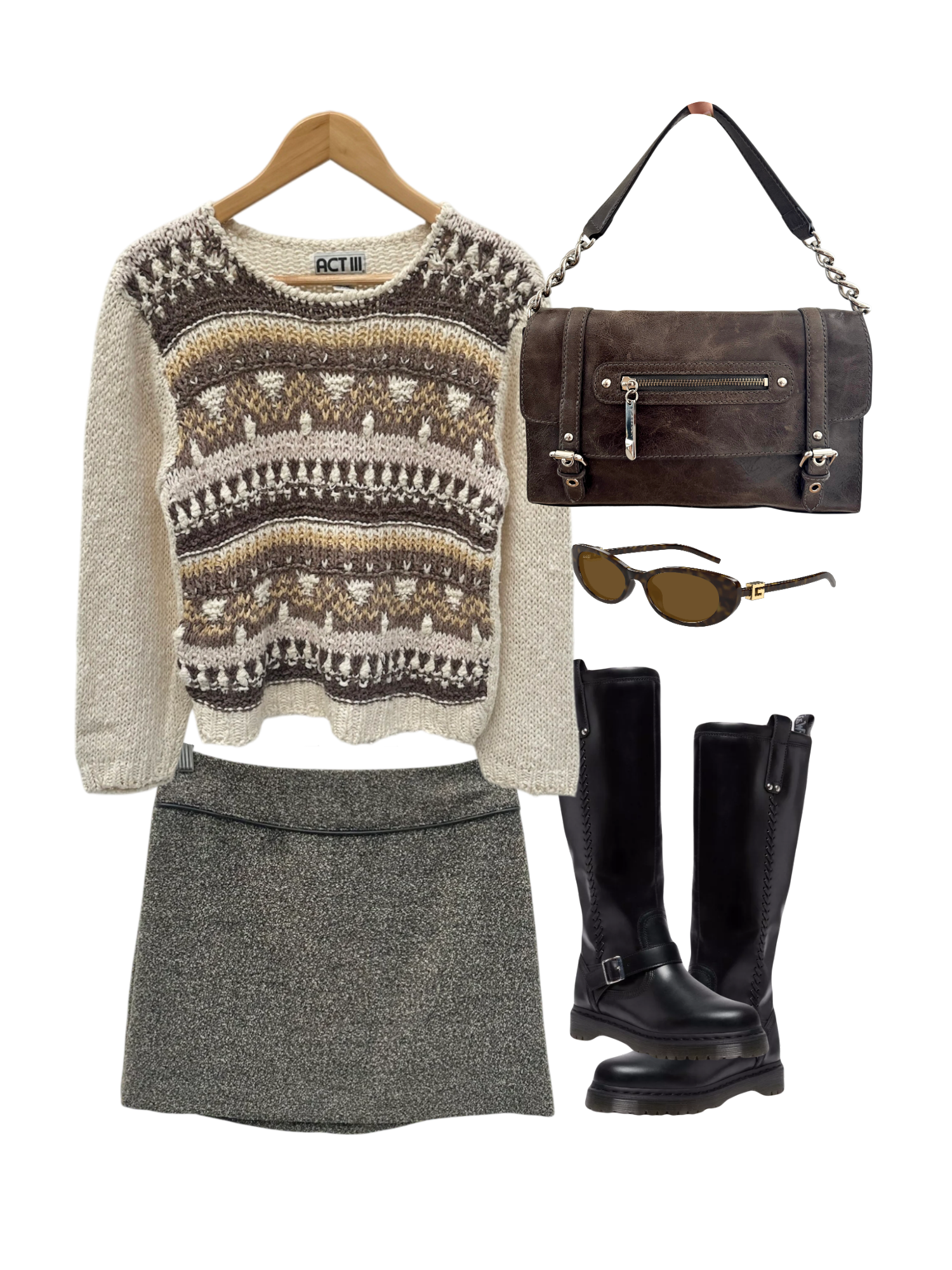 Vintage 90s Retro Cotton Cottagecore Knit (M)