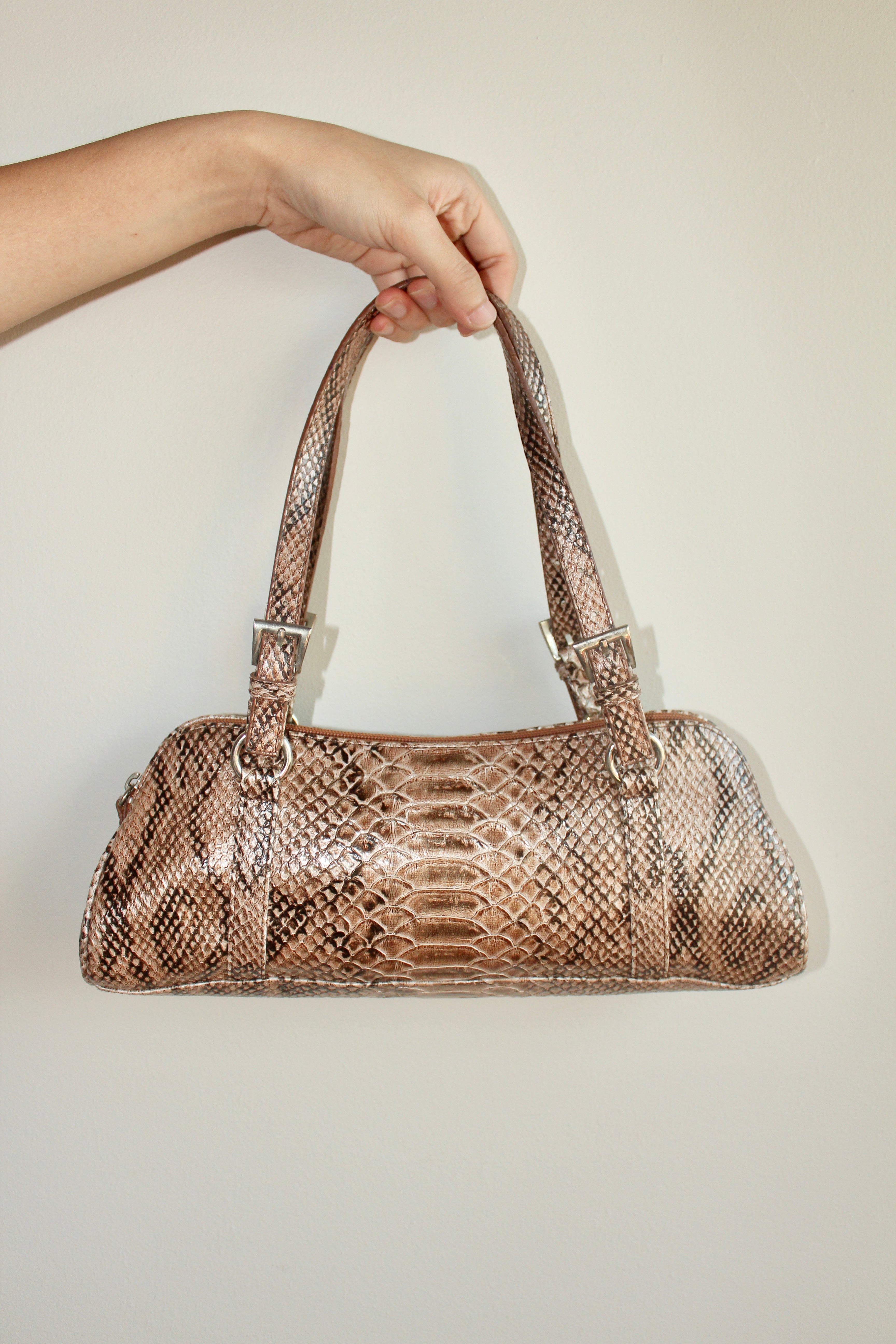 Vintage 90s Snakeskin Textured Purse
