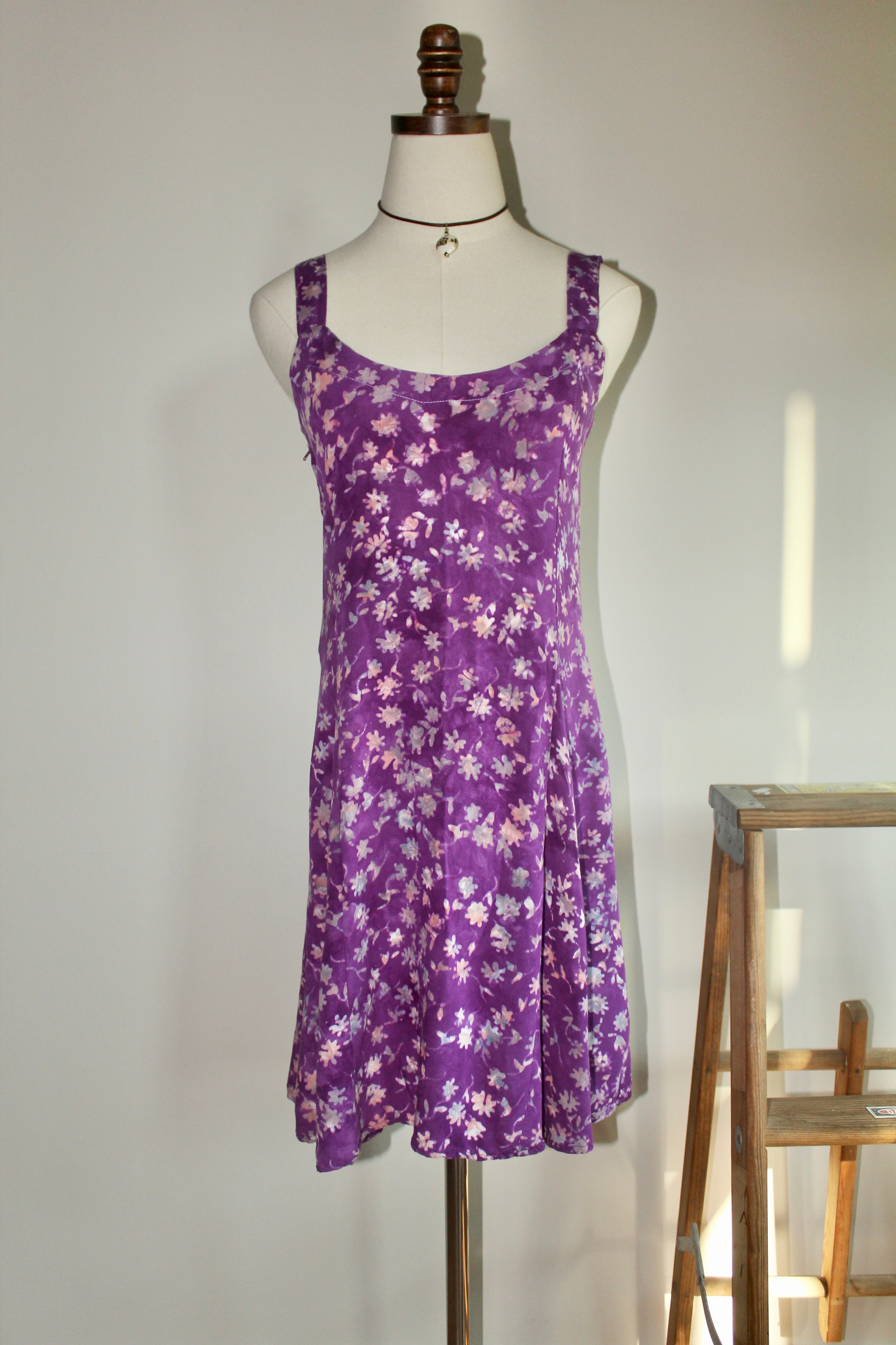 Vintage 90s Floral Mini Dress (S)