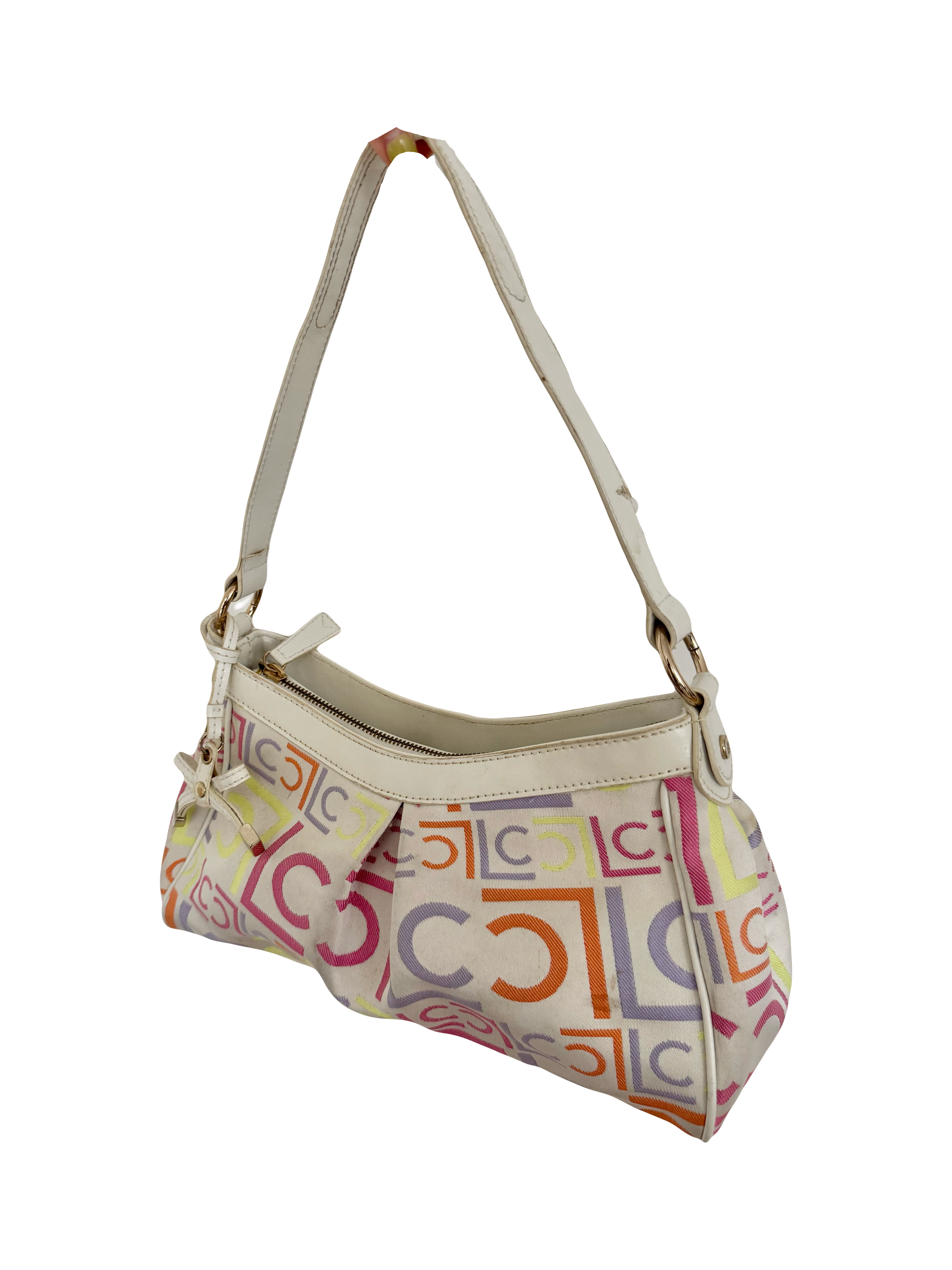 Vintage 90s Monogram Shoulder Purse