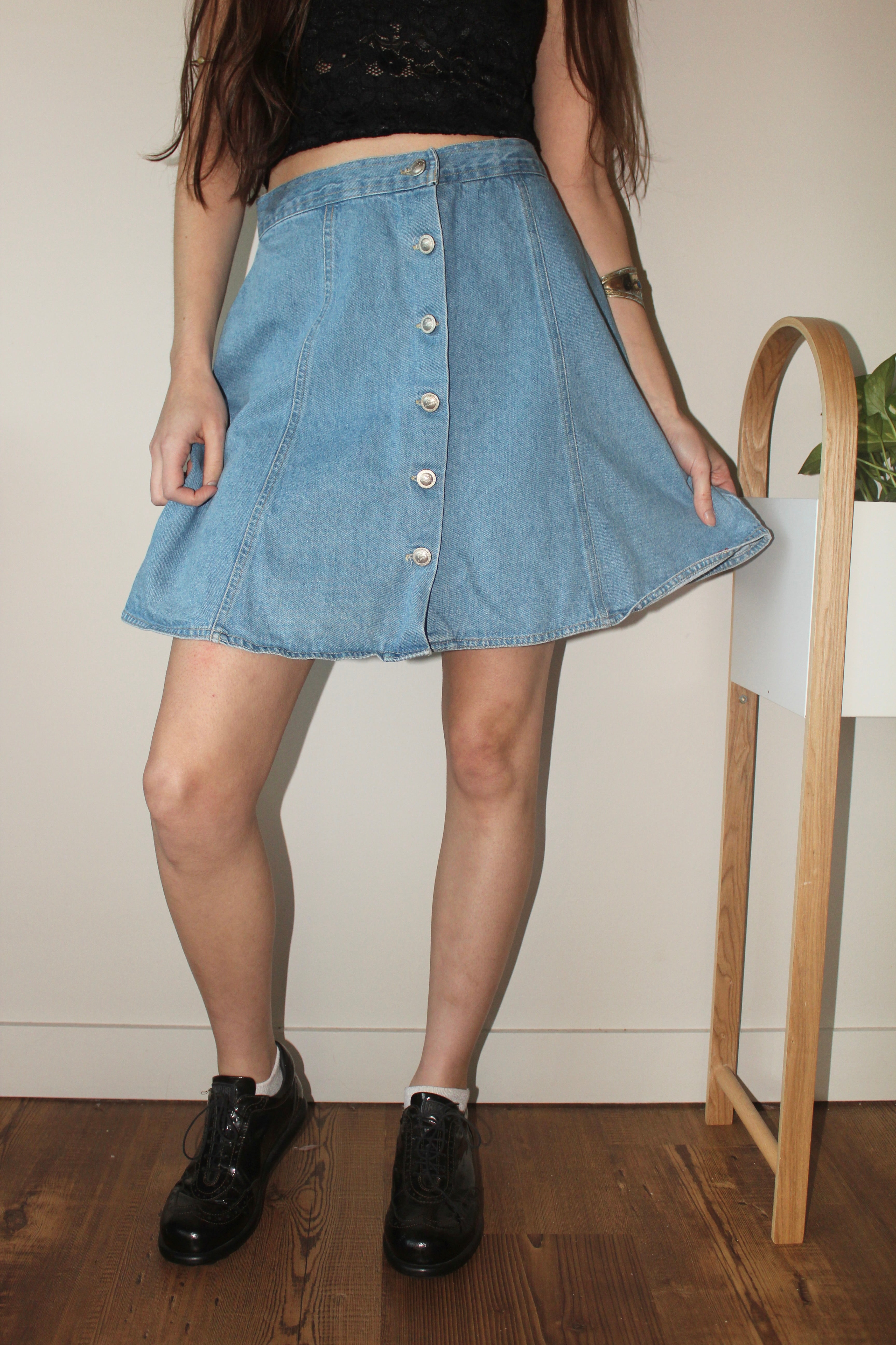 Vintage 90s Denim Skirt (S)