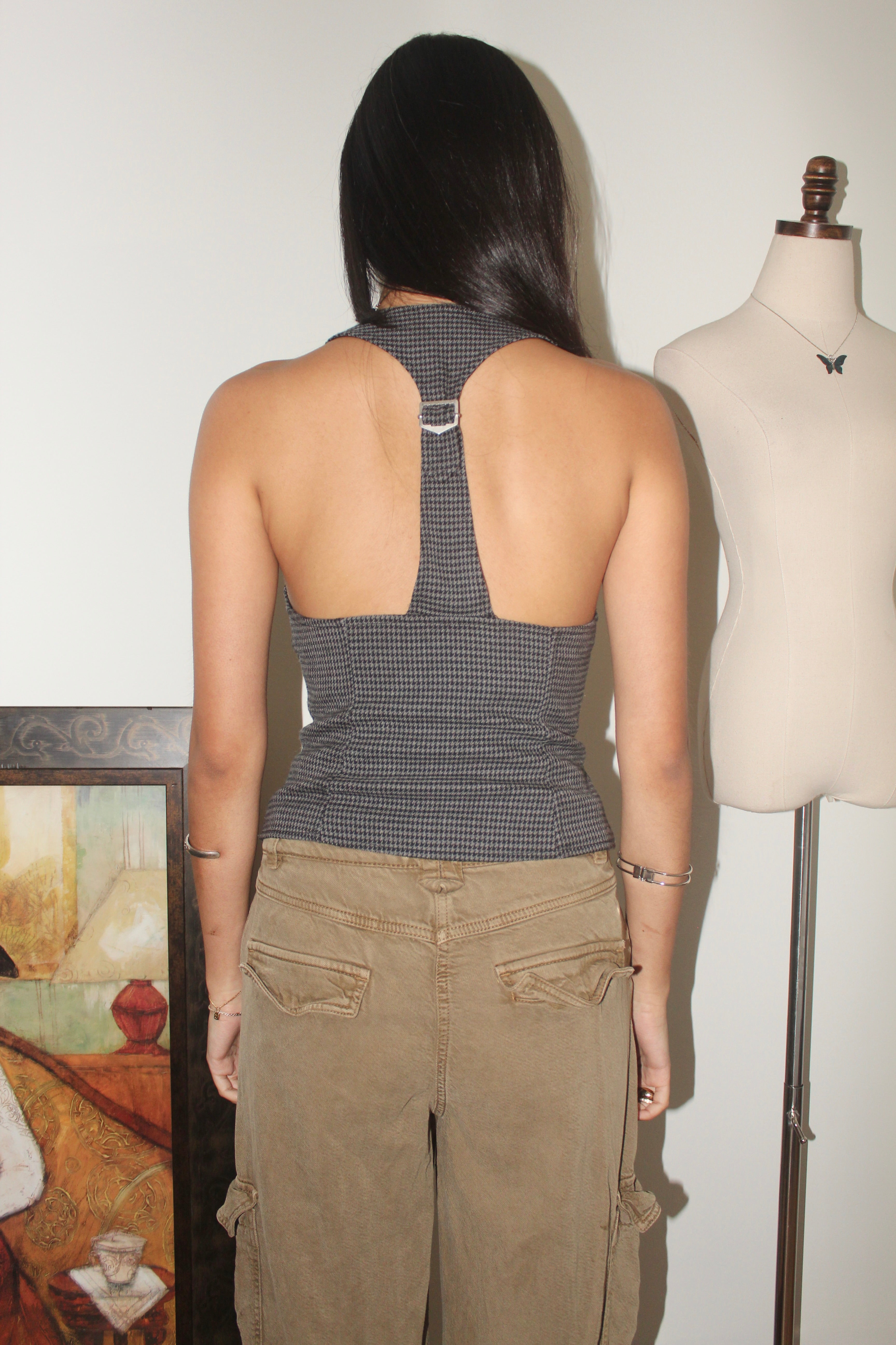 Vintage 90s Fitted GUESS Vest Halter (S/M)