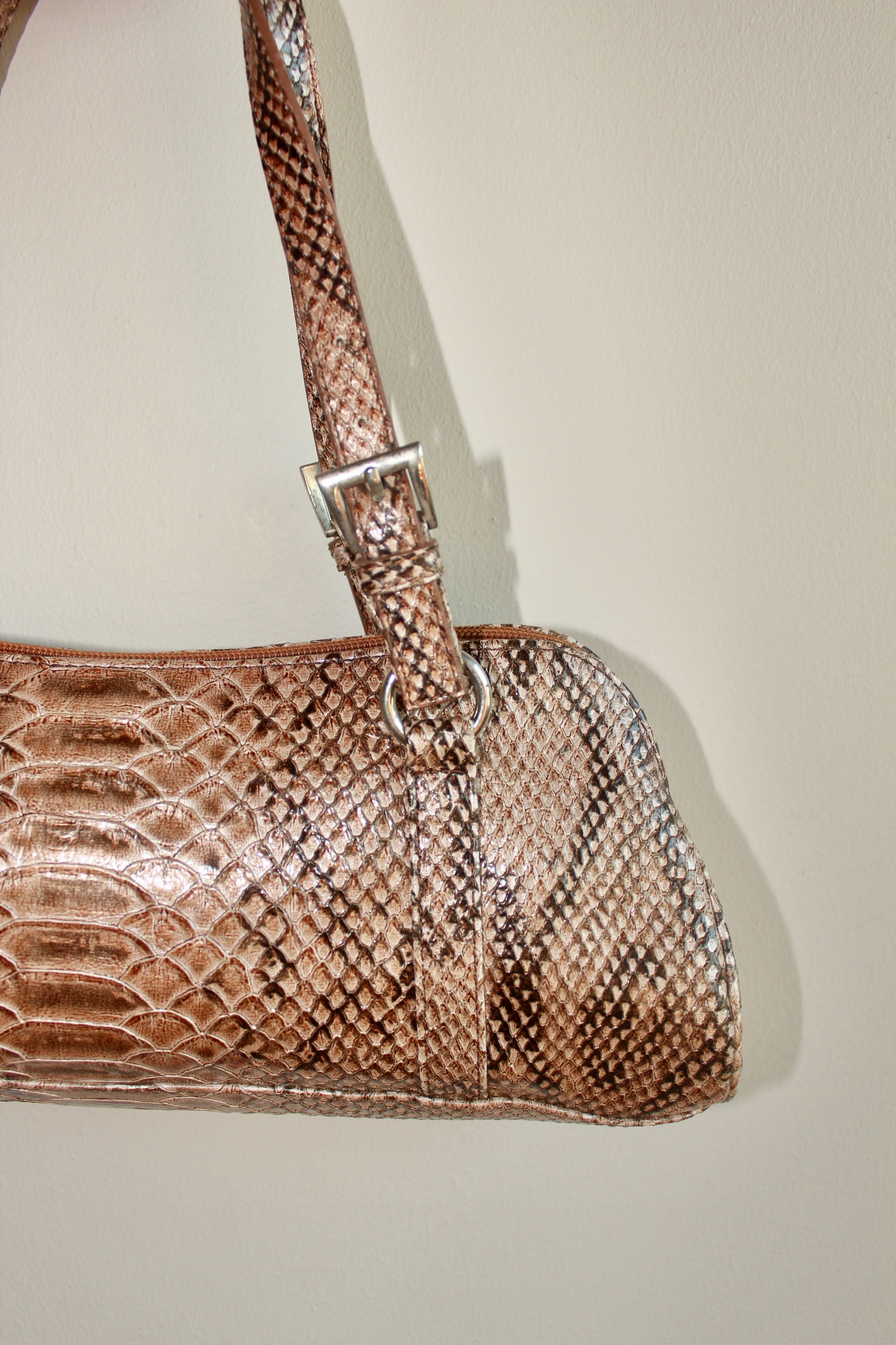 Vintage 90s Snakeskin Textured Purse