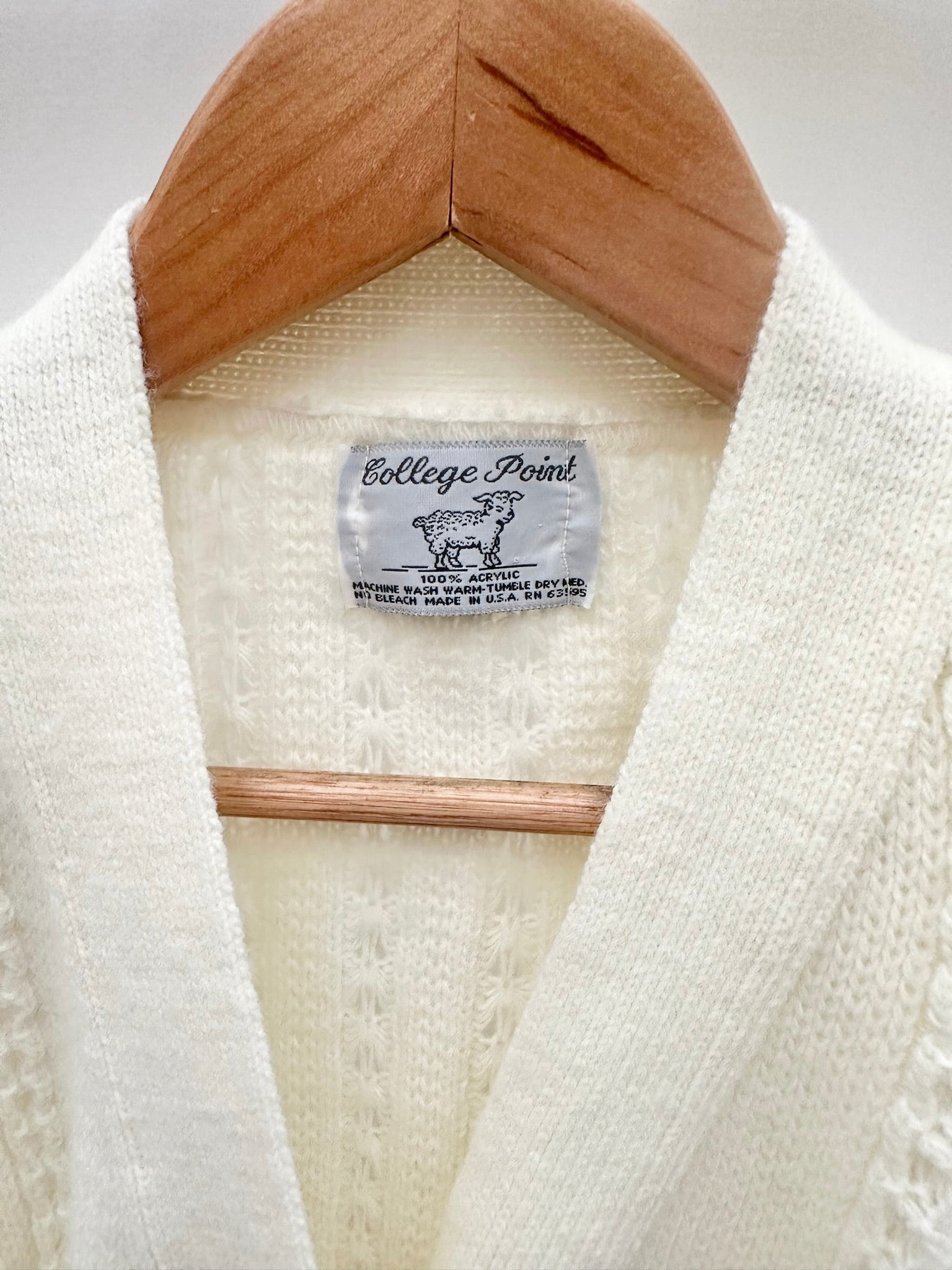 Vintage 90s Cream Pocket Vest (M)