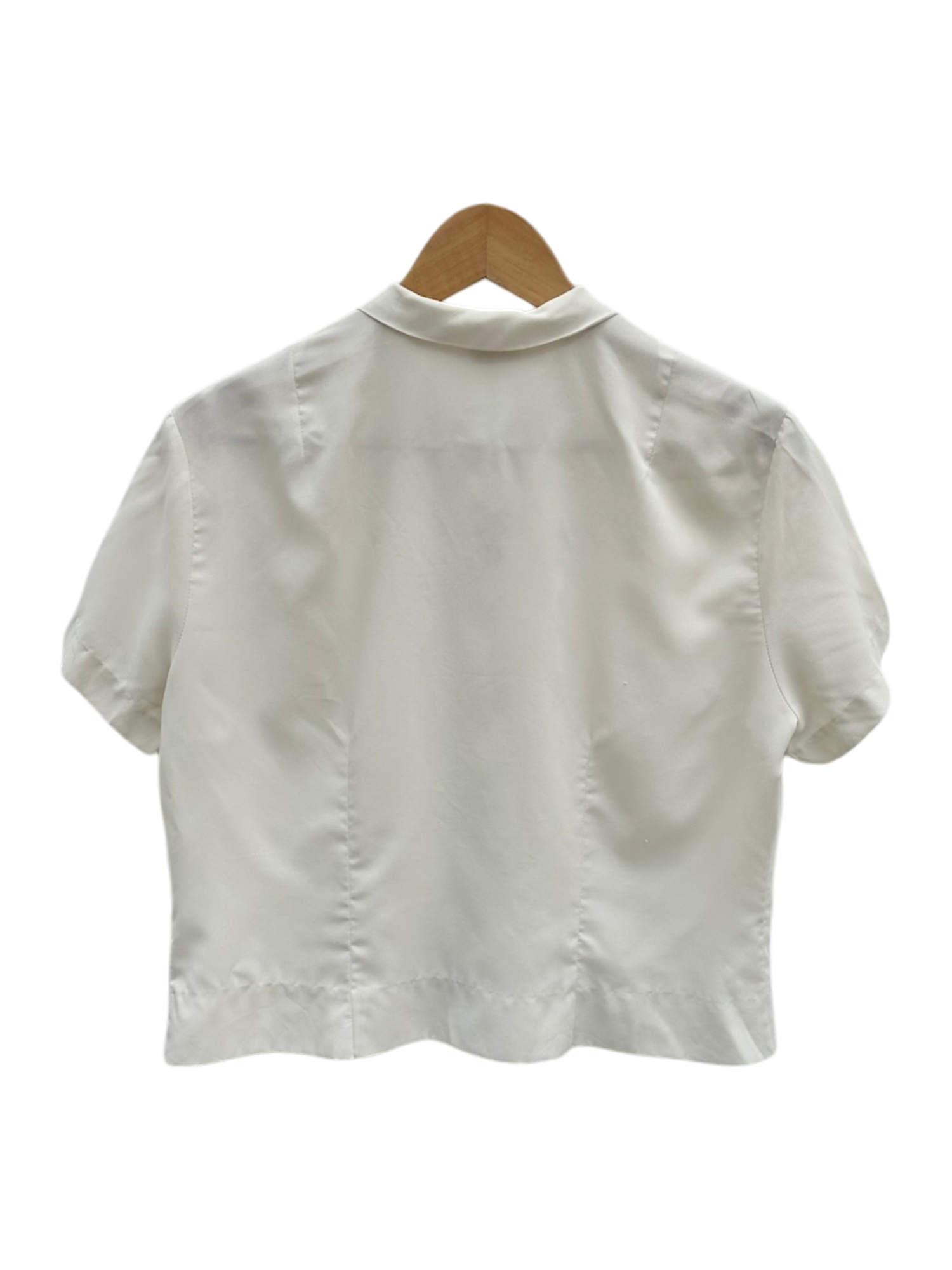 Vintage 90s Silk Poet Short Sleeve (M)