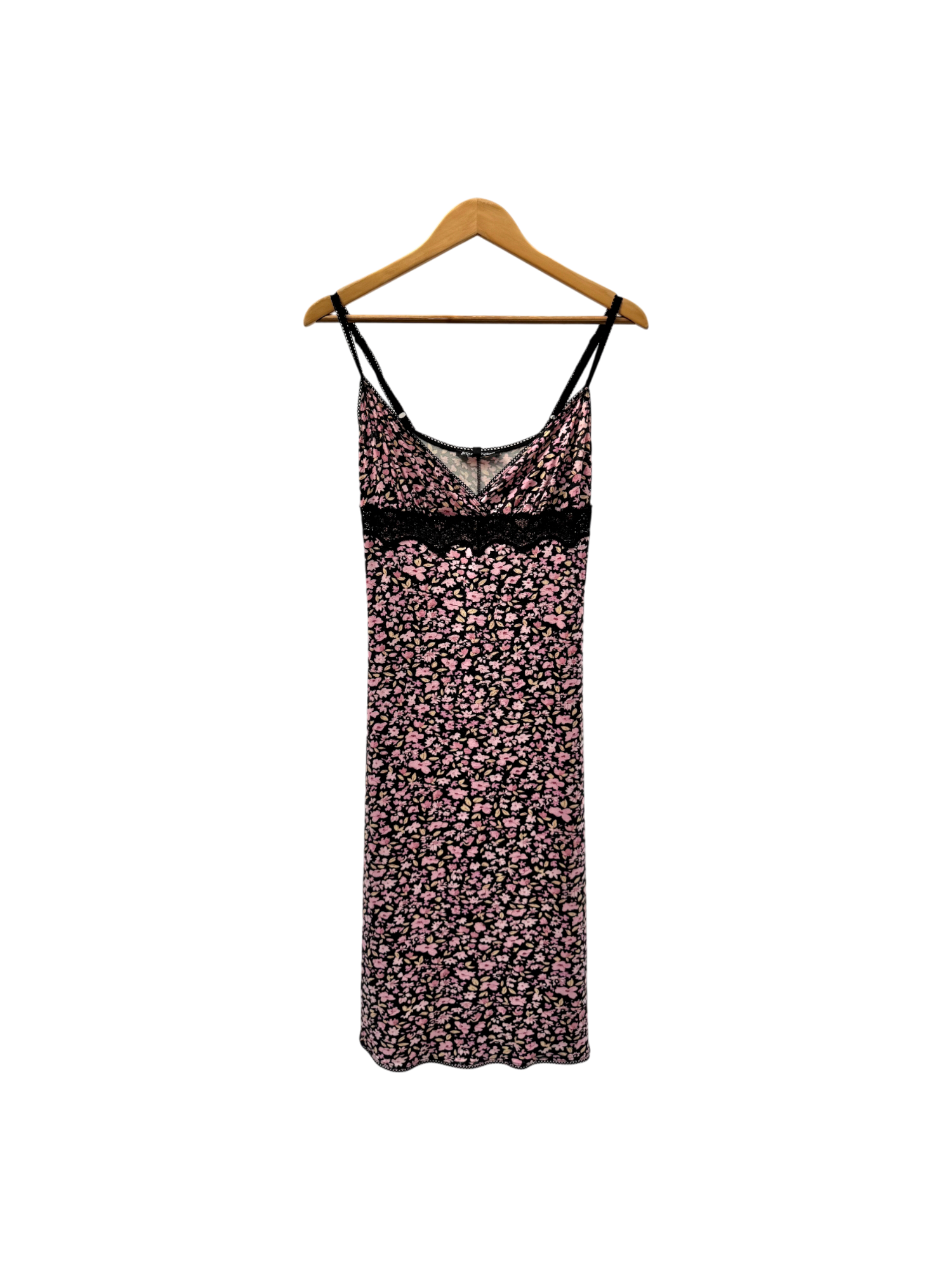 Vintage 90s Betsey Johnson Floral Lace Midi Dress