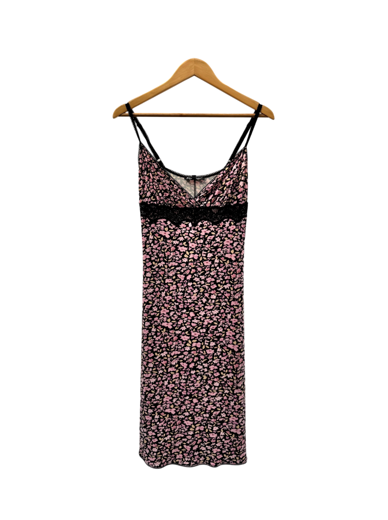 Vintage 90s Betsey Johnson Floral Lace Midi Dress