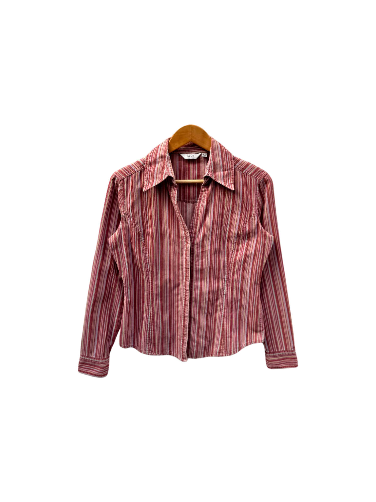Vintage 90s Corduroy Pinstriped Button Up (M)