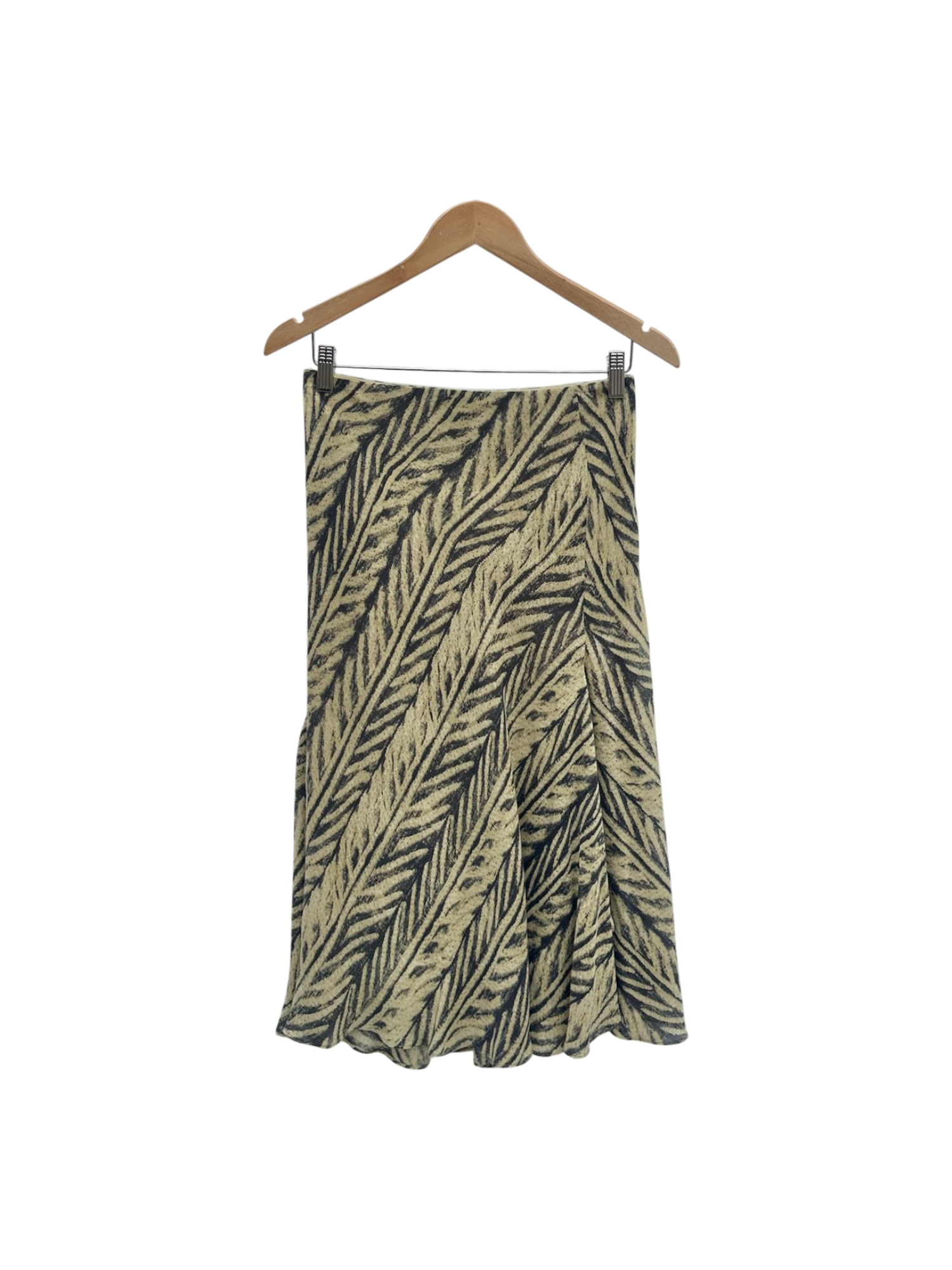 Vintage 90s Ralph Lauren Silk Midi Skirt (M)