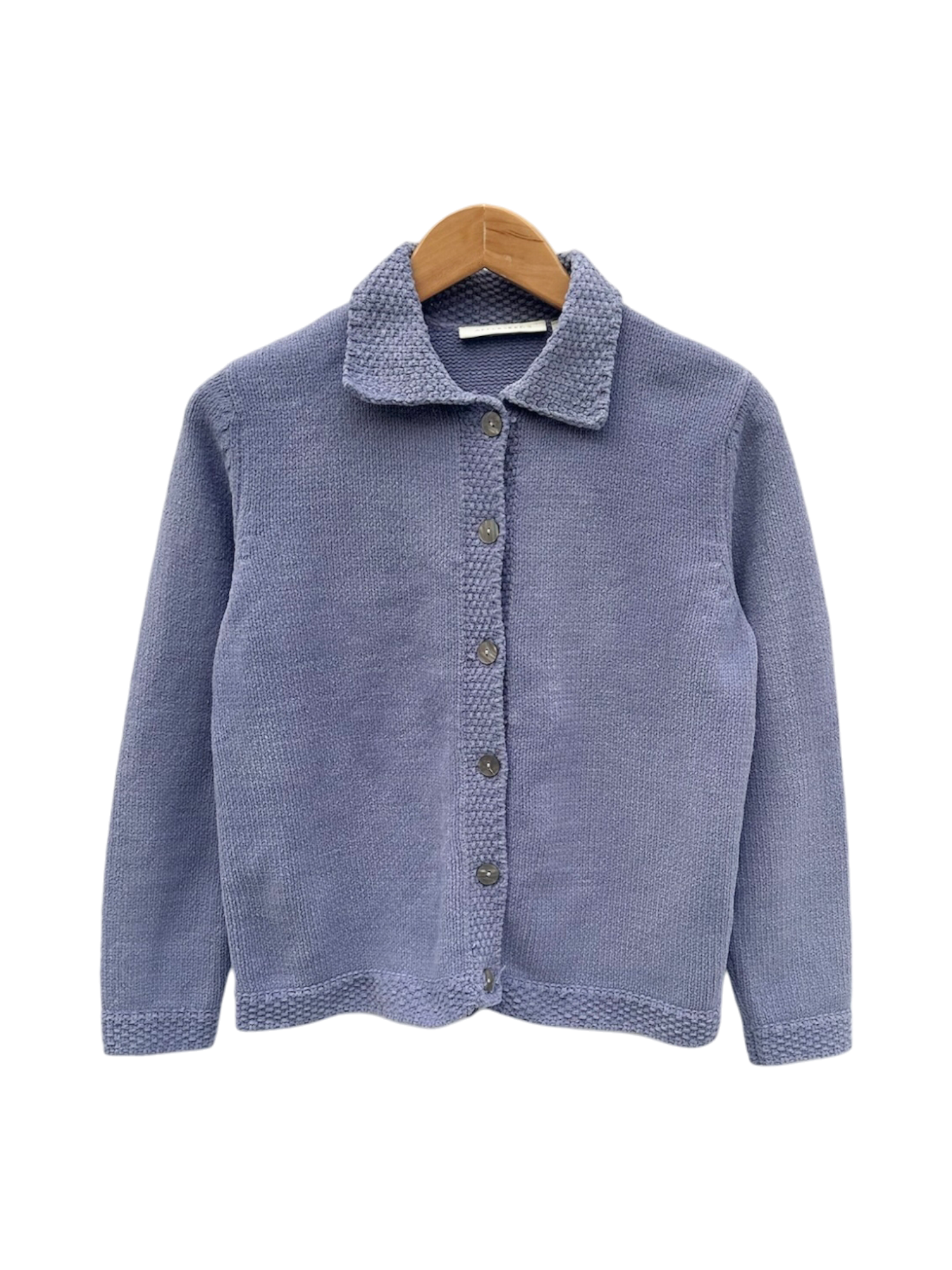 Vintage 90s Lilac Teddy Cardigan Knit (S/M)