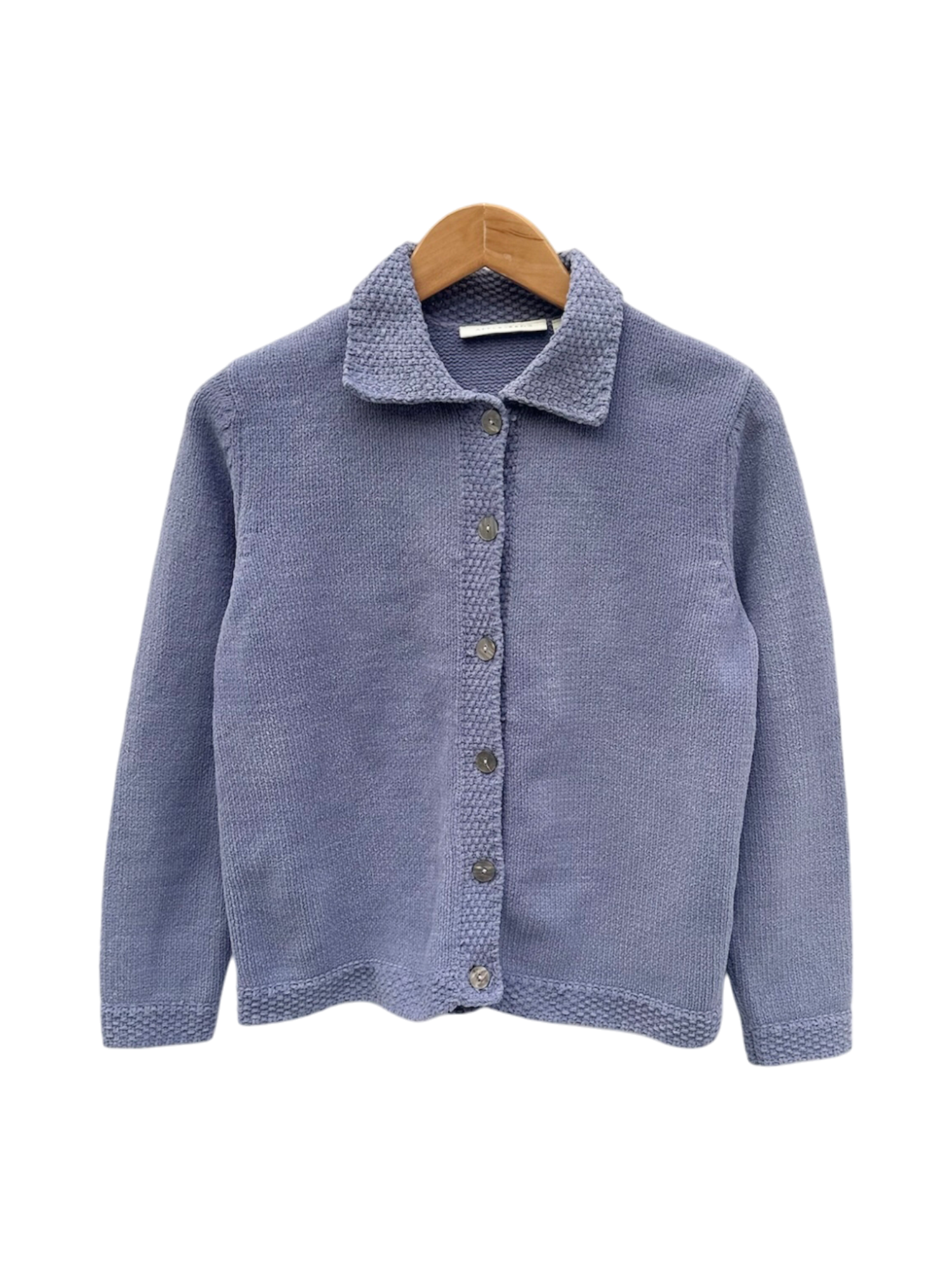 Vintage 90s Lilac Teddy Cardigan Knit (S/M)