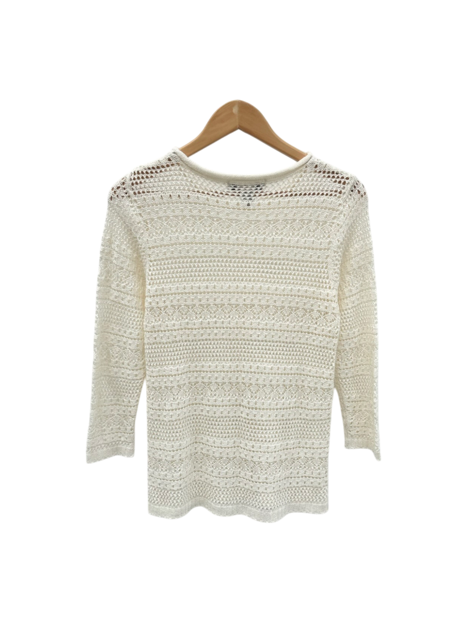 Vintage 90s Dainty Cozy Ivory Knit (S/M)